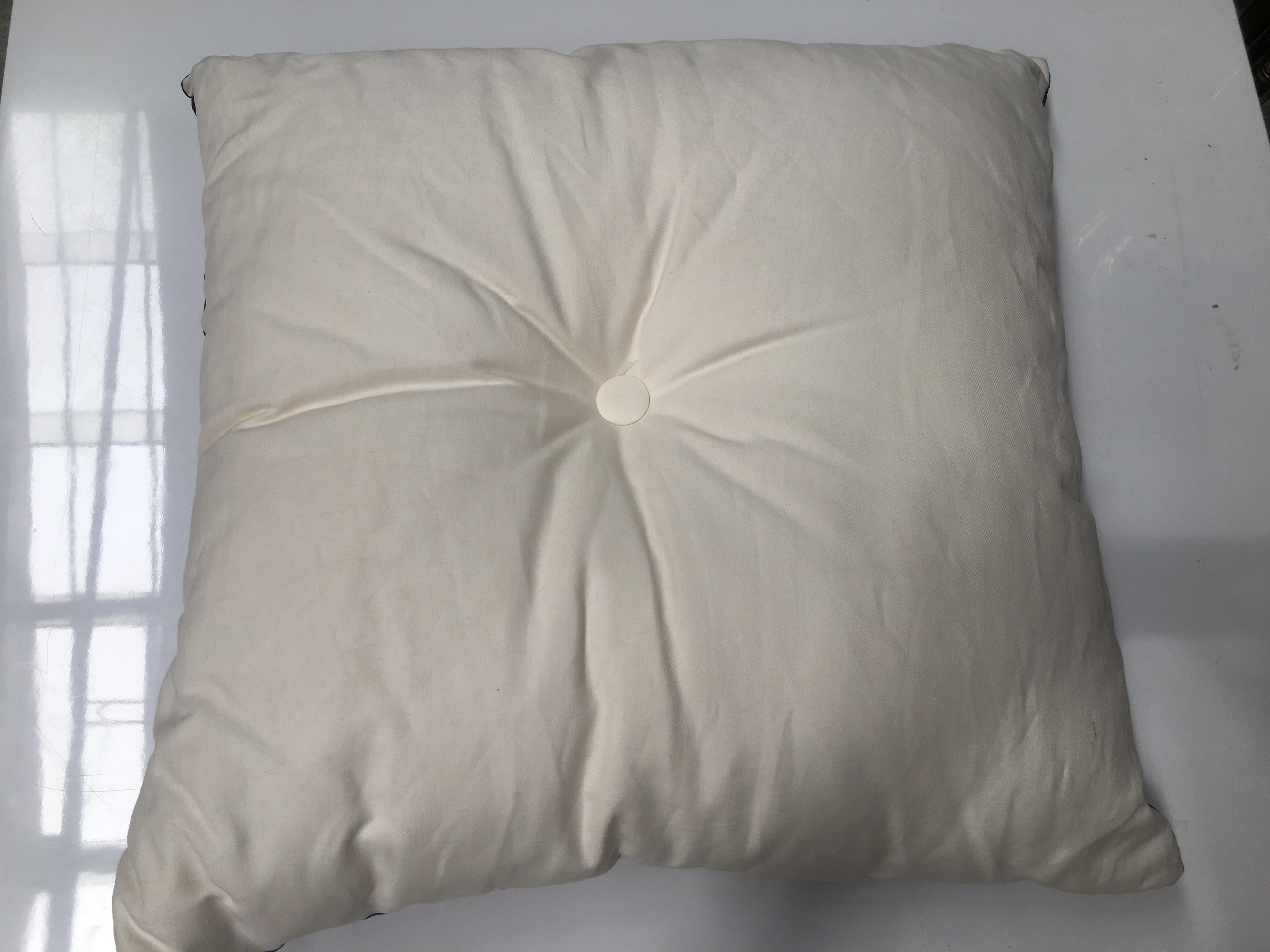 Mid-Century Modern Italian Vintage Silk Scarf Throw Pillow, 1970s 1