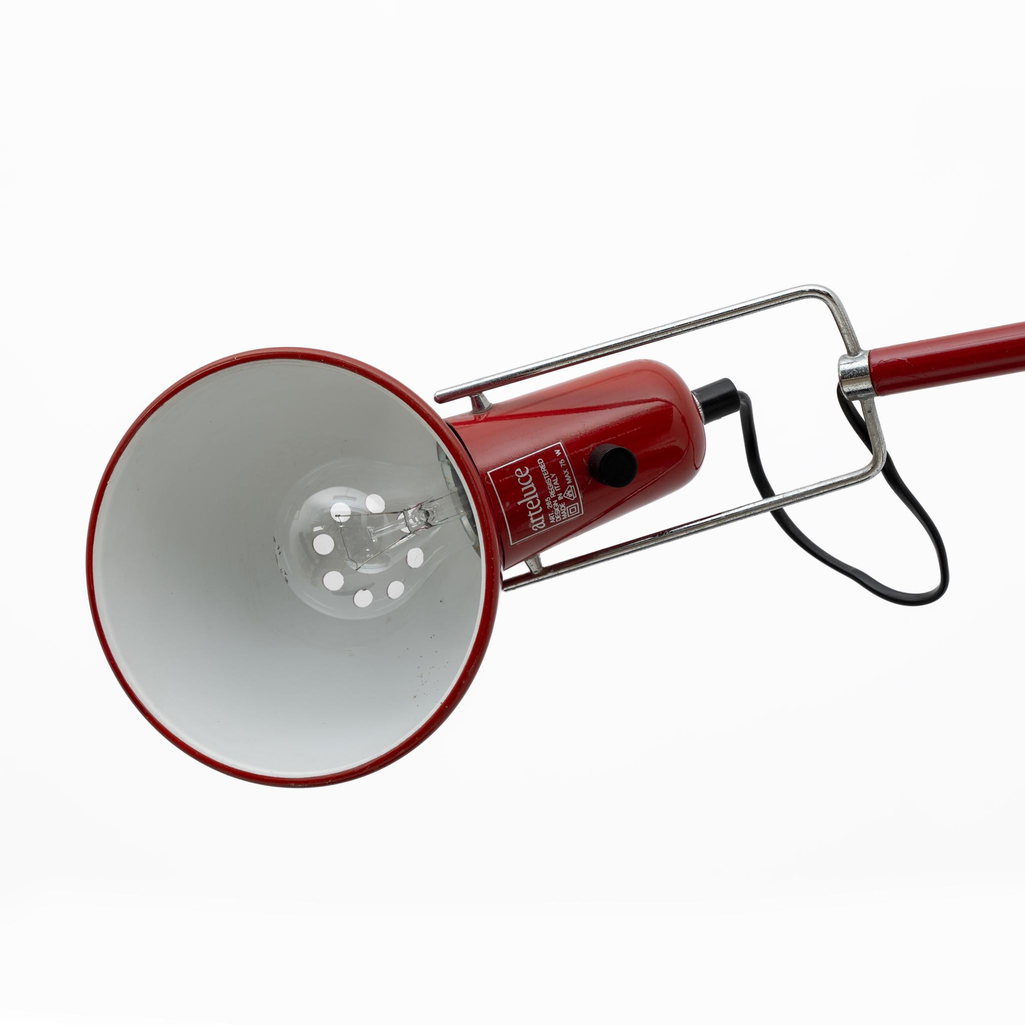 Mid-Century Modern Italian Wall Lamp 265 by Paolo Rizzatto for Arteluce, 1973 In Good Condition In Puglia, Puglia