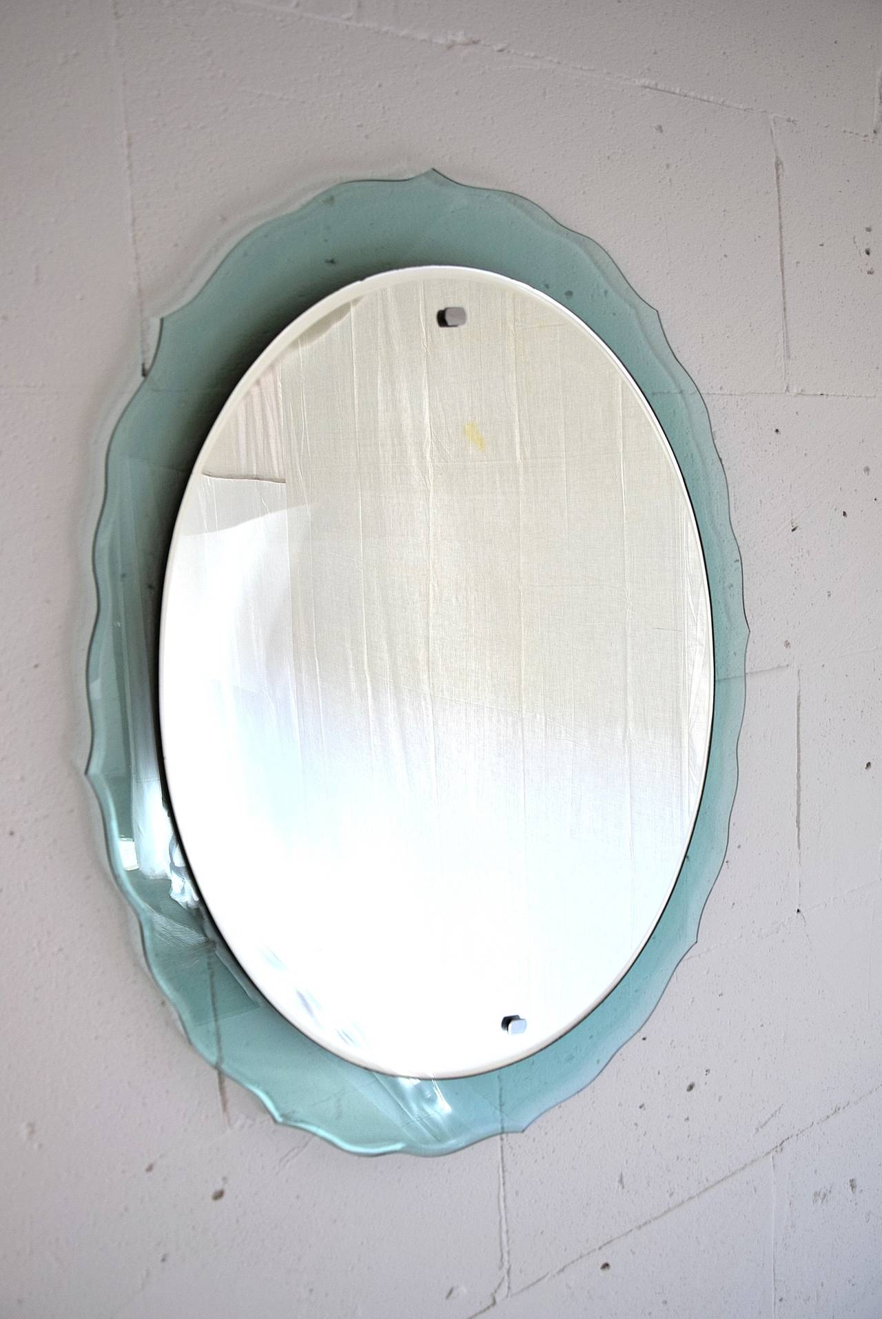 Mid-Century Modern Italian Wall Mirror For Sale 1