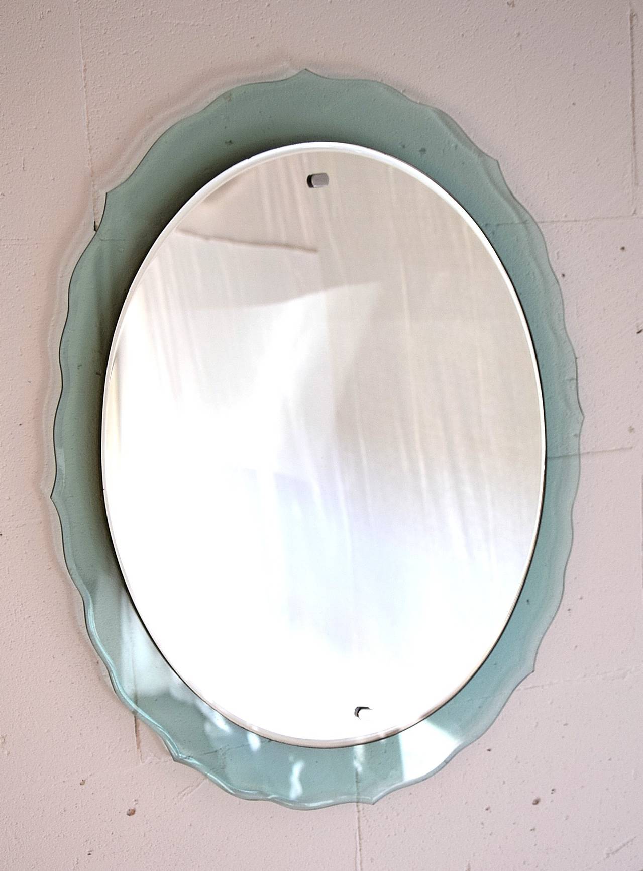 Mid-Century Modern Italian Wall Mirror For Sale 3