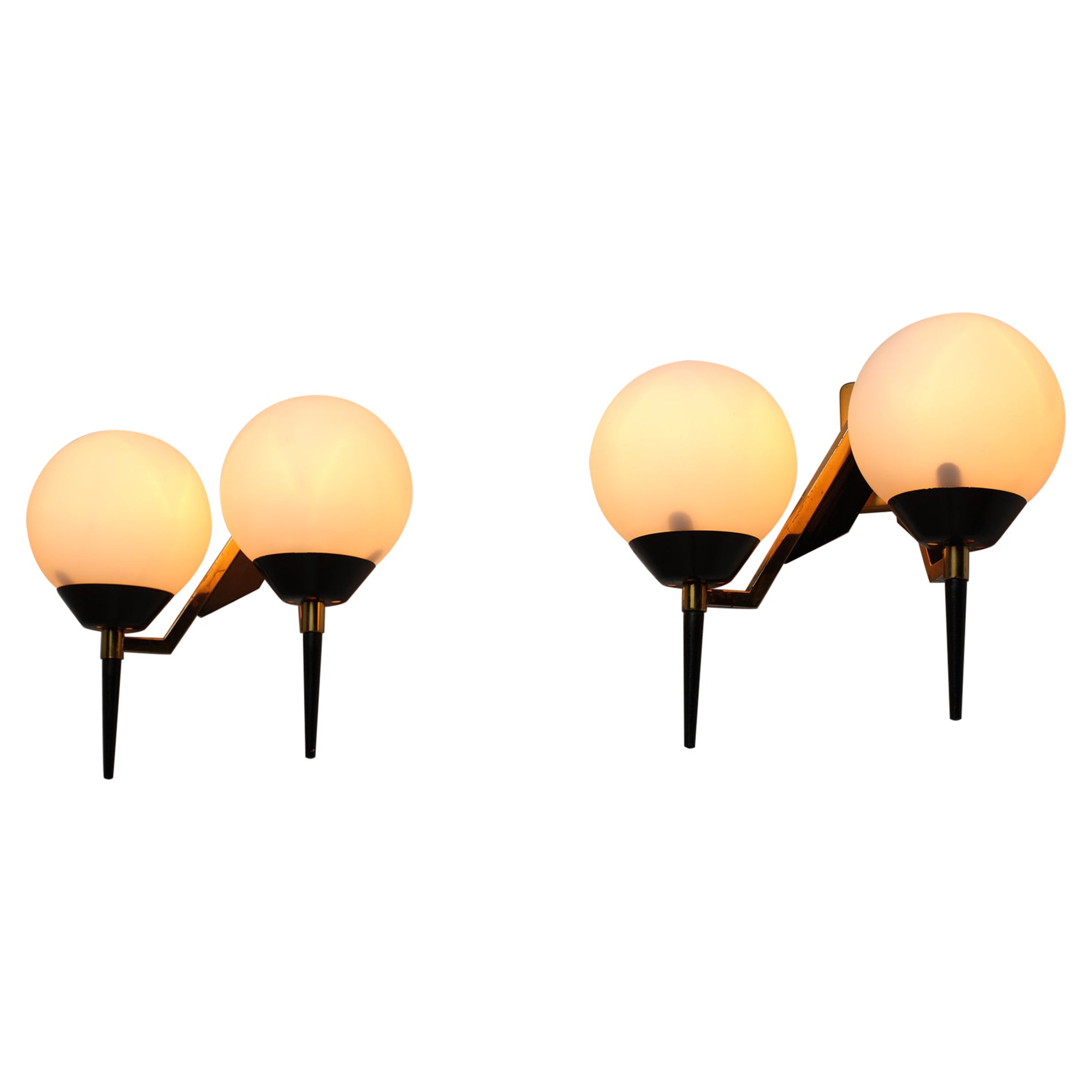 Applique da parete italiane del Mid-Century Modern di Stilnovo