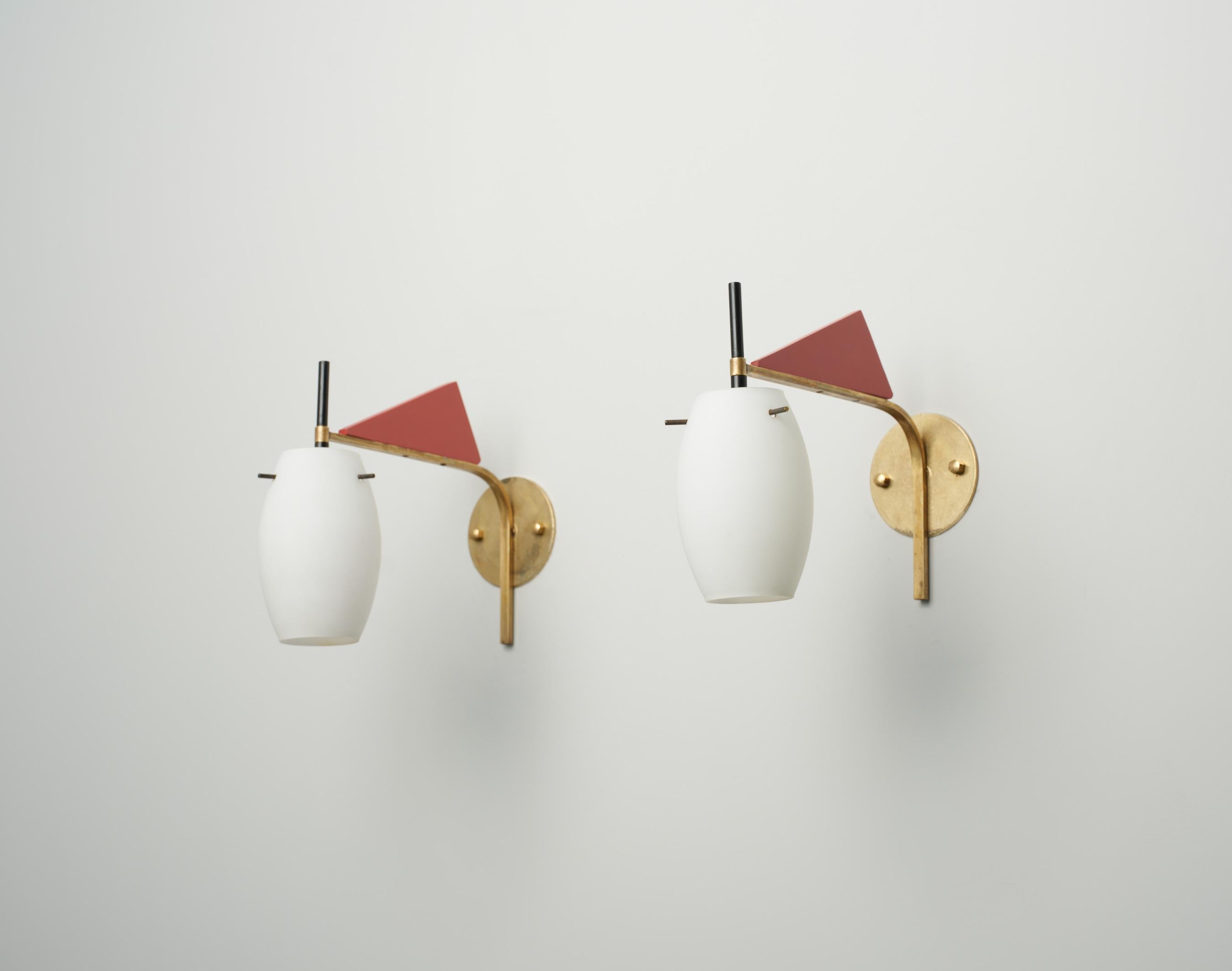 Metal Mid-Century Modern Italian Wall Sconces