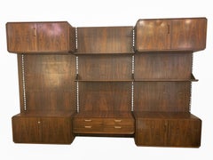 Mid-Century Modern Italian Wall Unit, Wood, 1960s