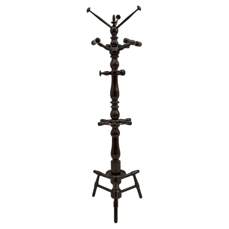 Wooden Mid-Century Modern Spanish Coat Hanger, circa 1950 For Sale at ...