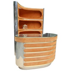 Mid-Century Modern Italian Willy Rizzo Style Bar Set