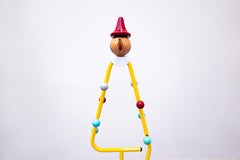 Mid-Century Modern Italian Wooden Coat Hanger, Pinocchio