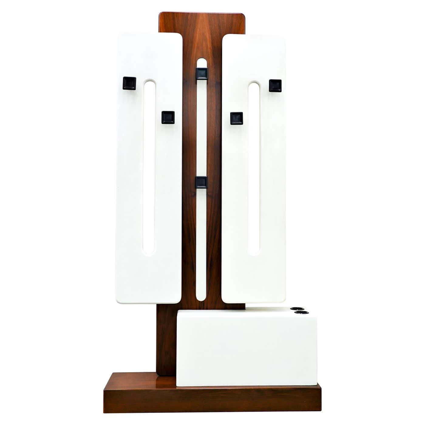 Mid-Century Modern Italian Wooden Coat Rack, 1960s For Sale at 1stDibs