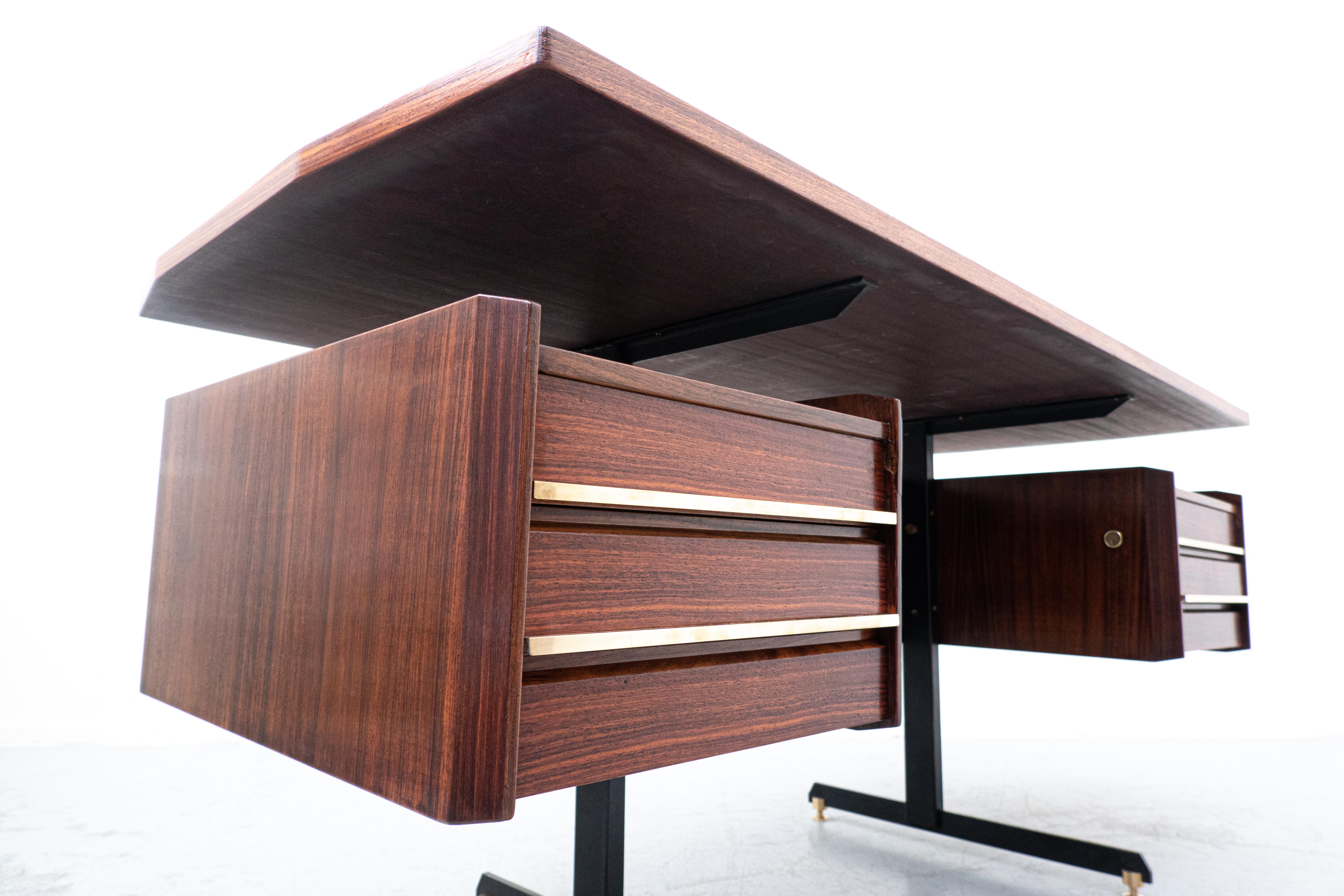 Mid-Century Modern Italian Wooden Desk, 1960s 7