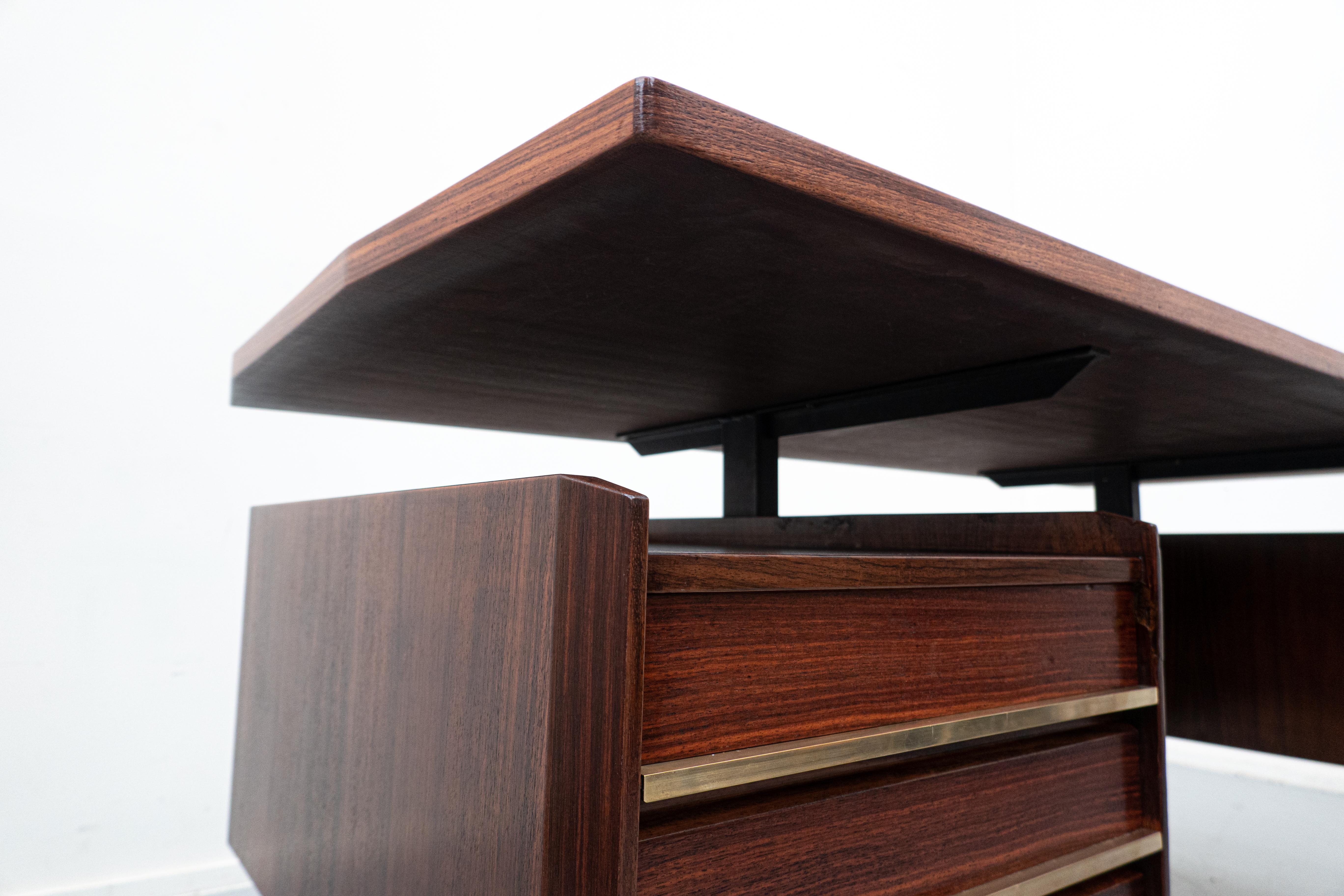 Mid-Century Modern Italian Wooden Desk, 1960s 2