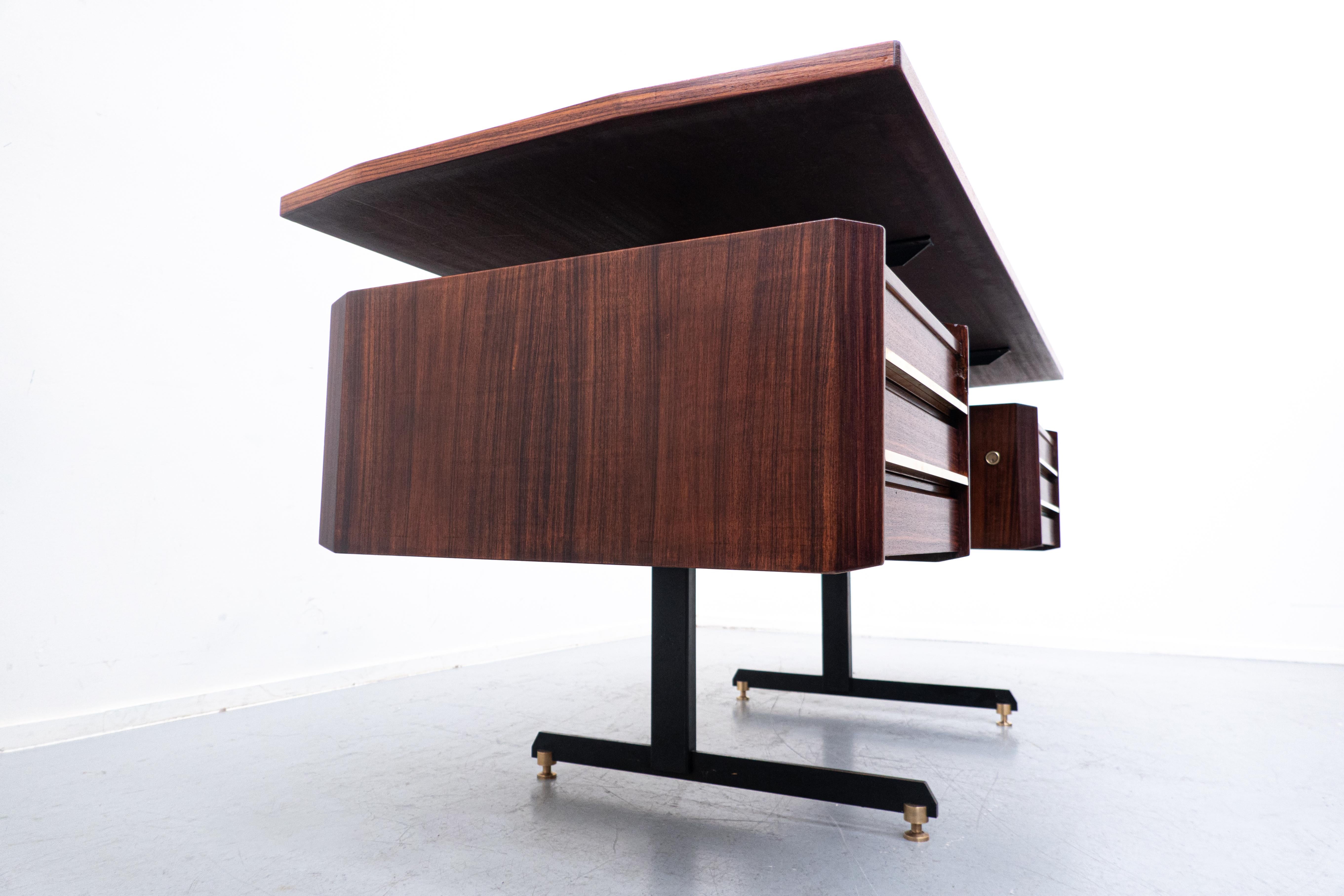 Mid-Century Modern Italian Wooden Desk, 1960s 3
