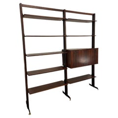 Mid-Century Modern Italian Wooden Wall Unit, 1960s