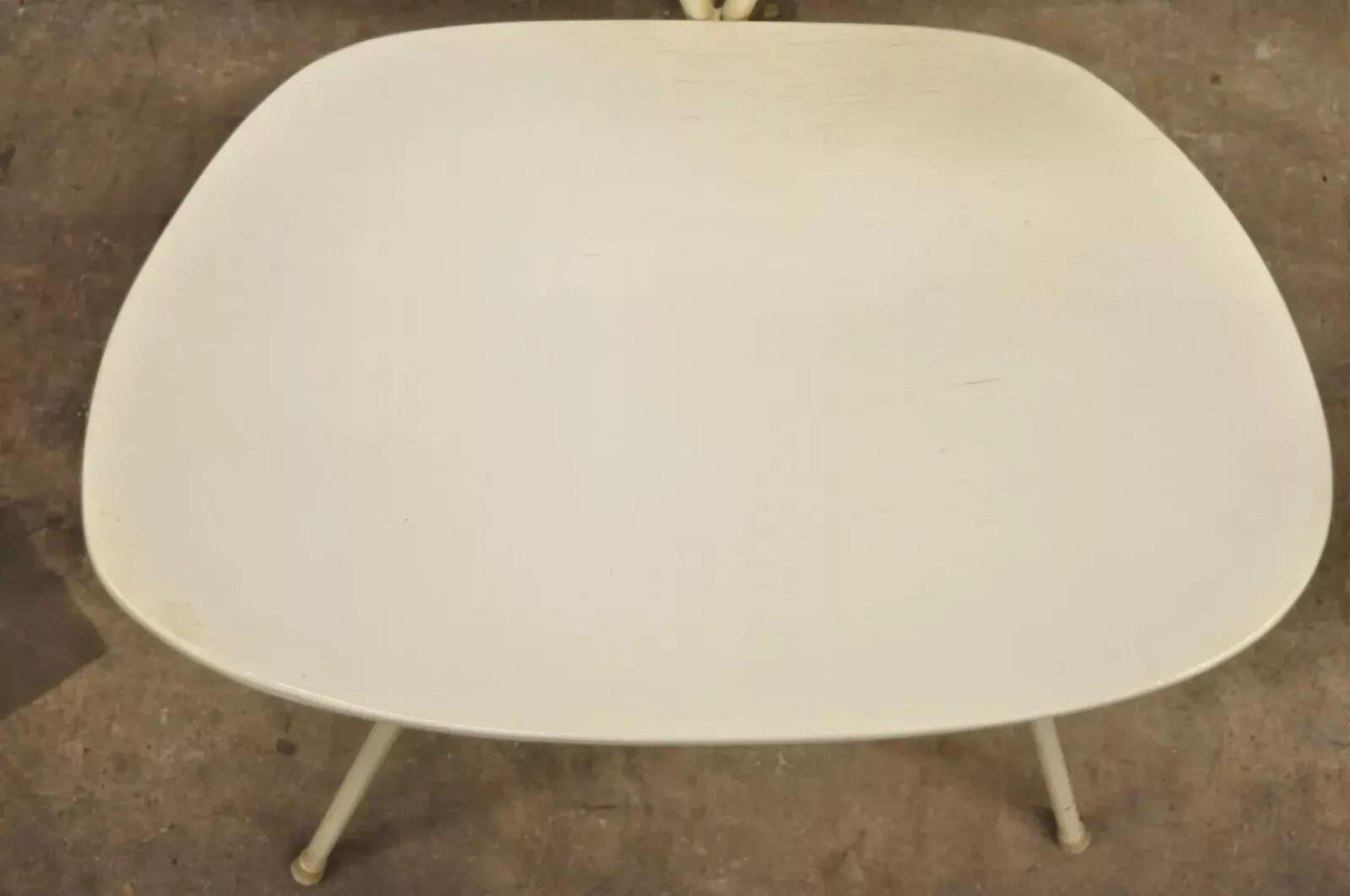 Mid Century Modern Italian Wrought Iron Hairpin Leg Bentwood Accent Side Chair (Unbekannt) im Angebot