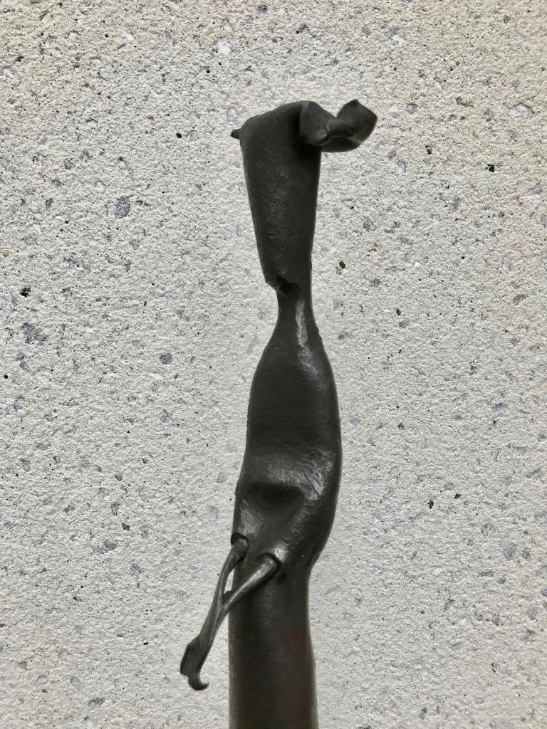 Mid-Century Modern Italian Wrought Iron Sculpture of a Nun 8