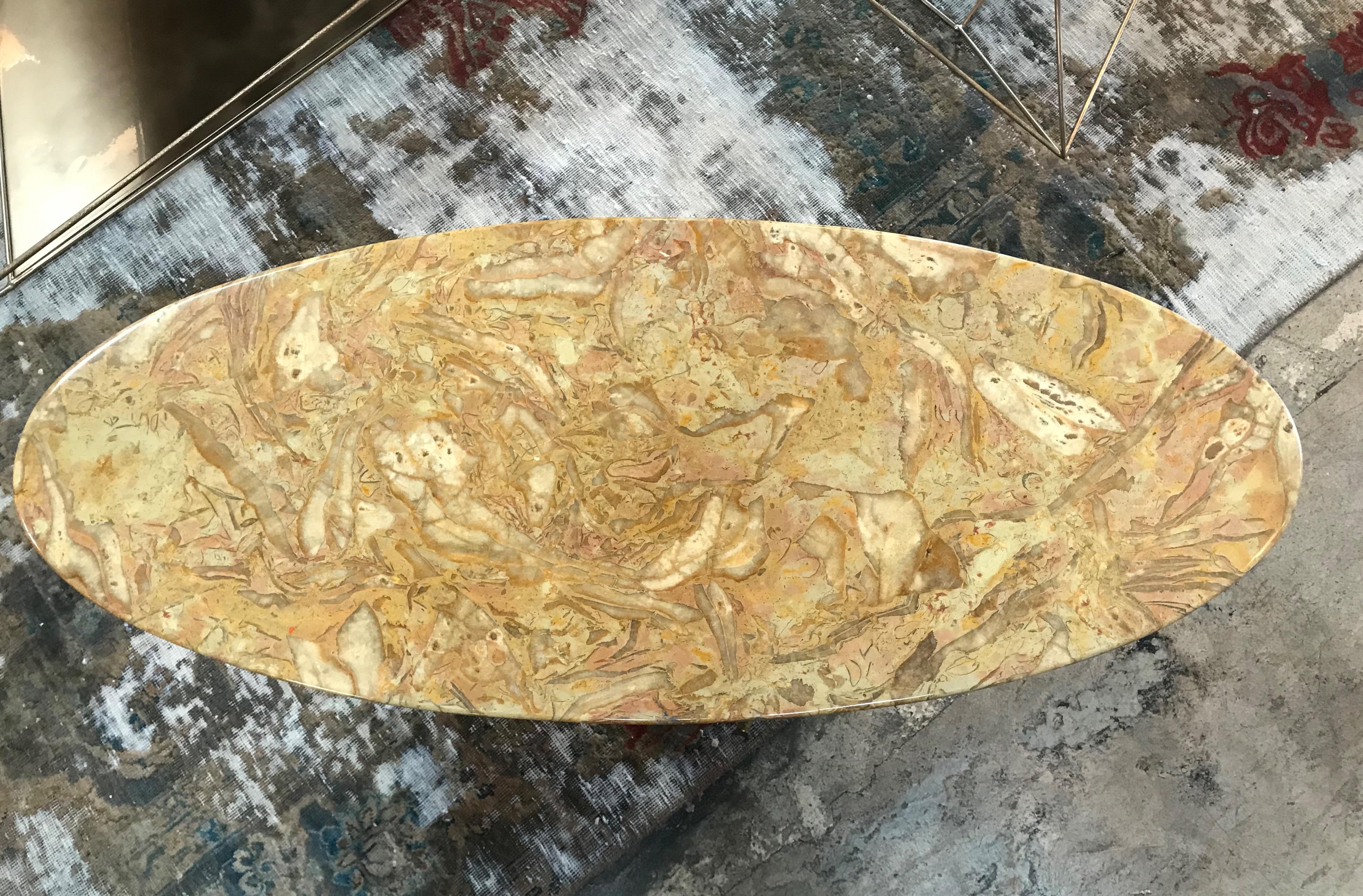 yellow marble coffee table