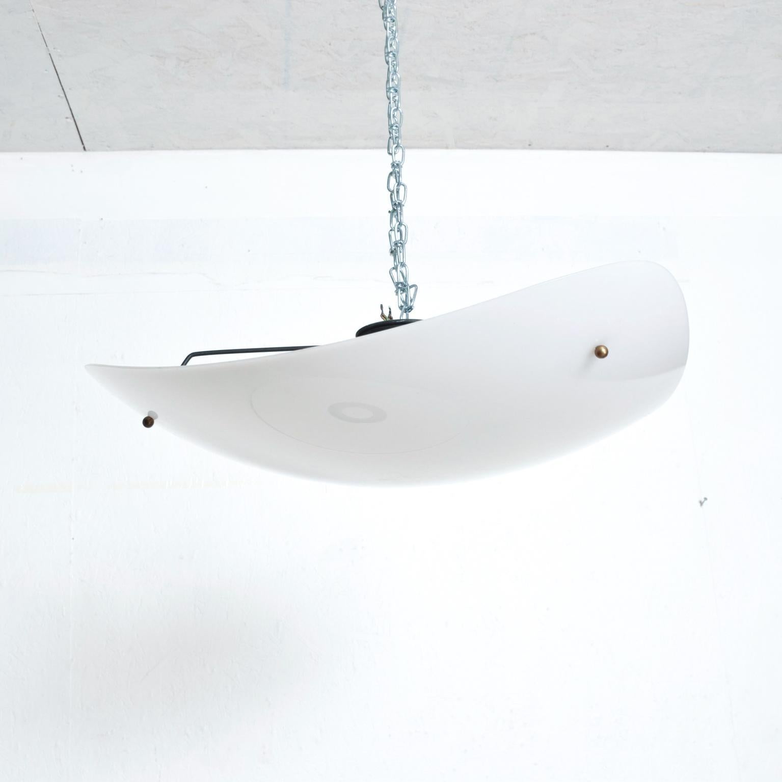 Midcentury Modern Italy Hanging Candelabra Chandelier Pendant Italian Plexiglass 1