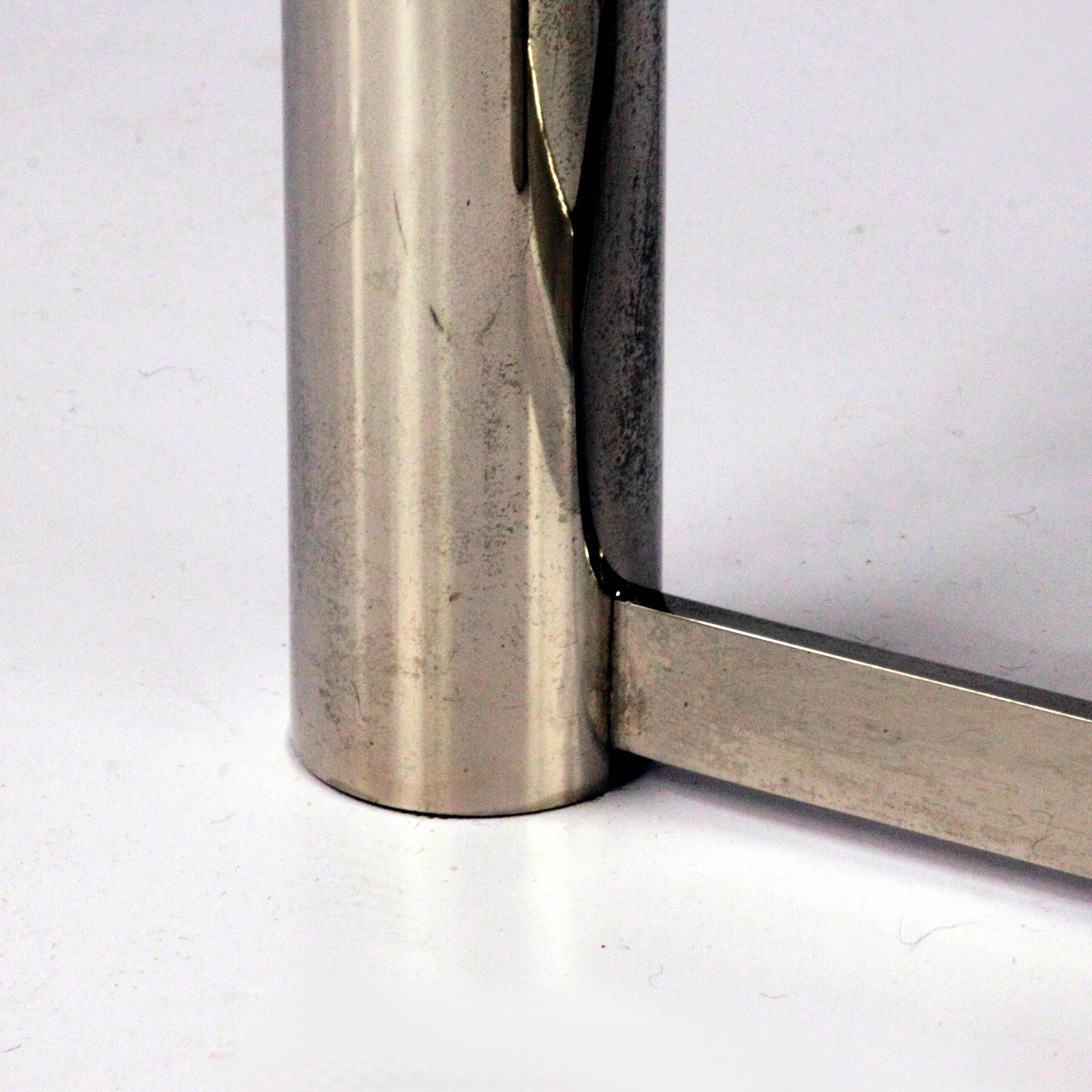 Late 20th Century Mid Century Modern J. T. Kalmar Franken KG Atomic 7 Chrome Table Lamp For Sale