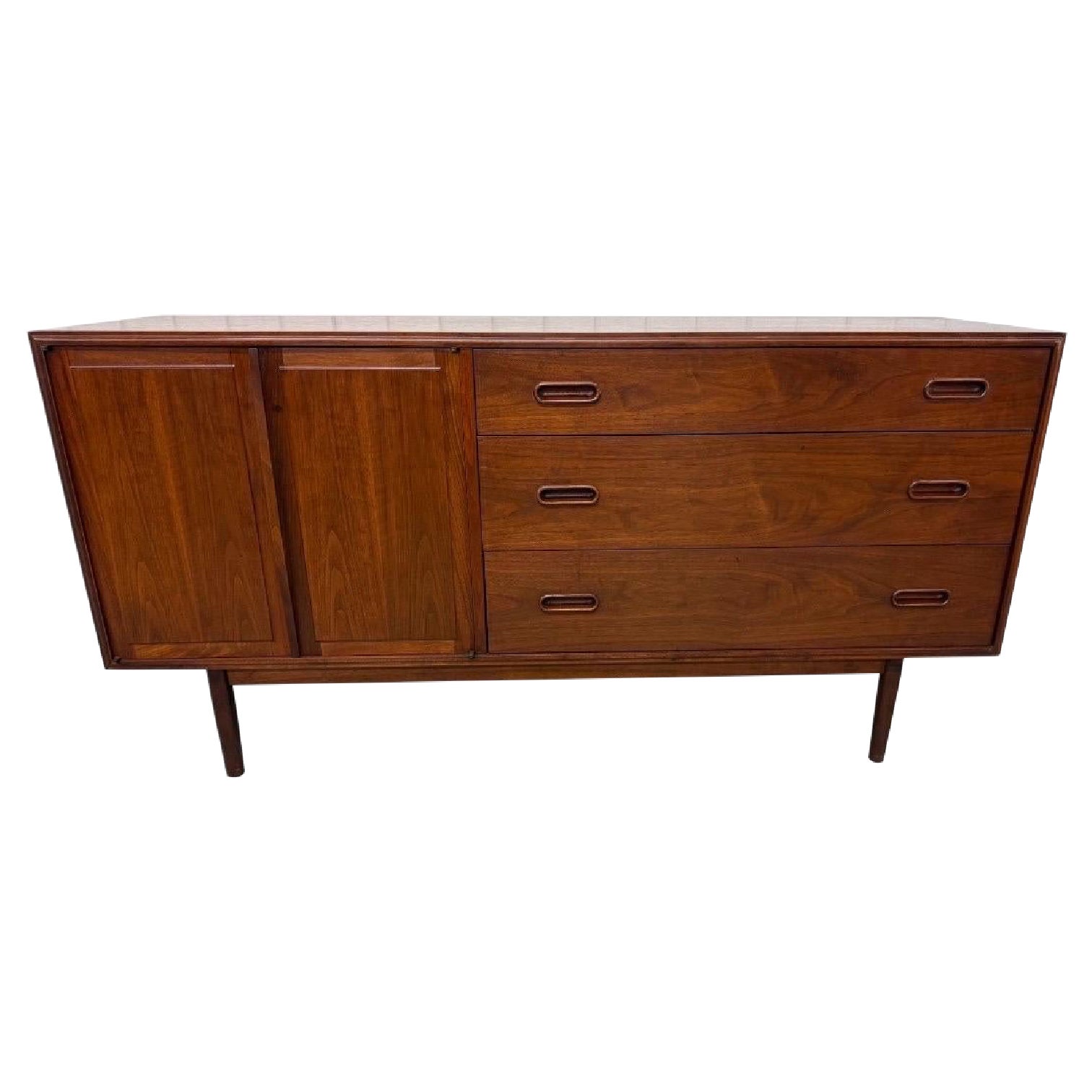Mid-Century Modern Jack Cartwright for Founders Walnut Sideboard For Sale