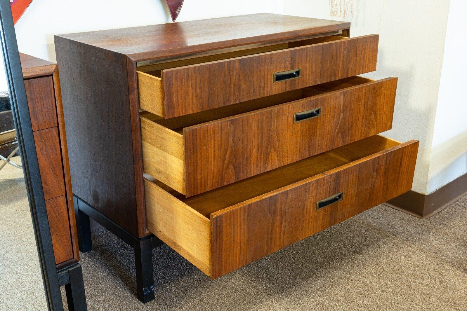 Mid-Century Modern Jack Cartwright Founders Credenza Dresser & Mirrors Set 8