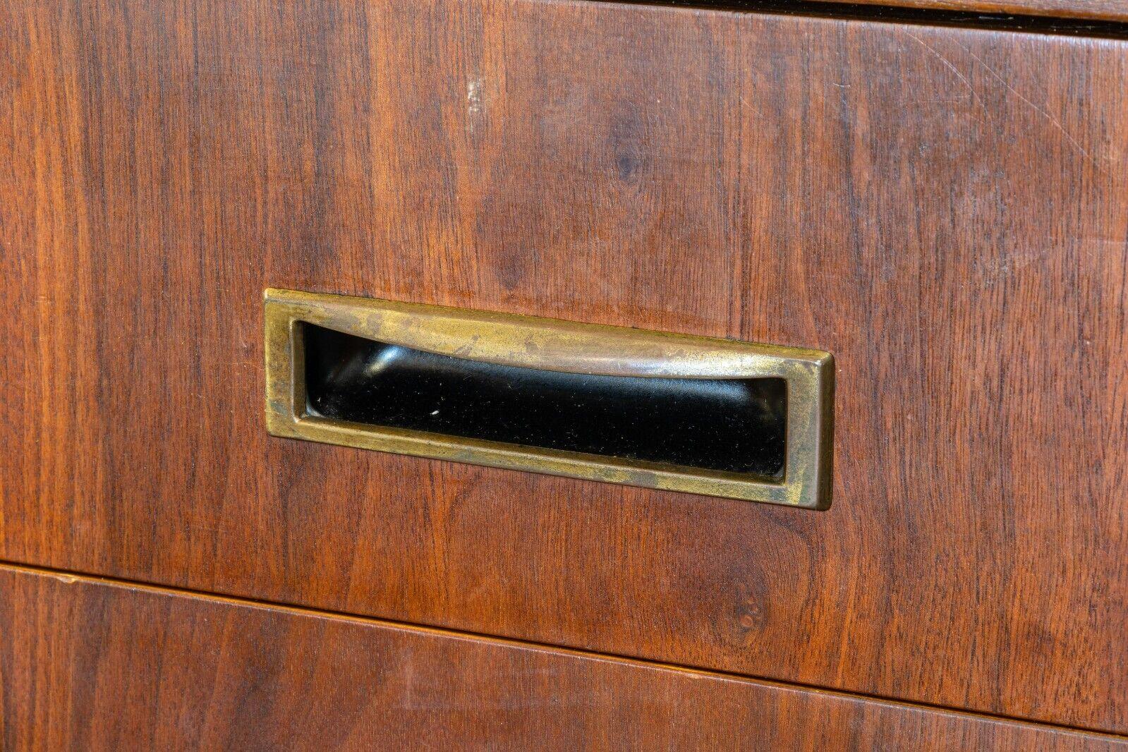 Wood Mid-Century Modern Jack Cartwright Founders Credenza Dresser & Mirrors Set