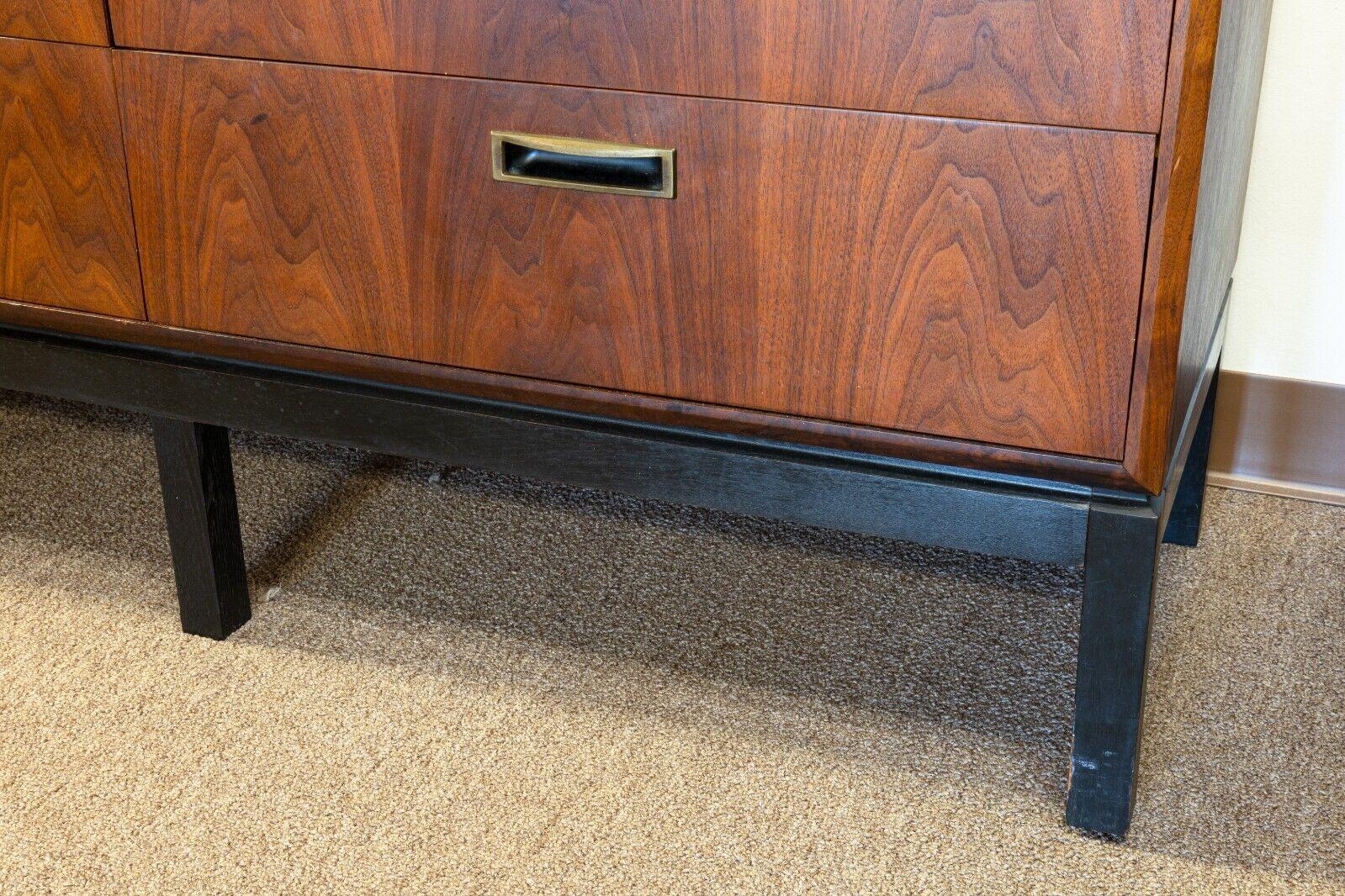 Mid-Century Modern Jack Cartwright Founders Credenza Dresser & Mirrors Set 1
