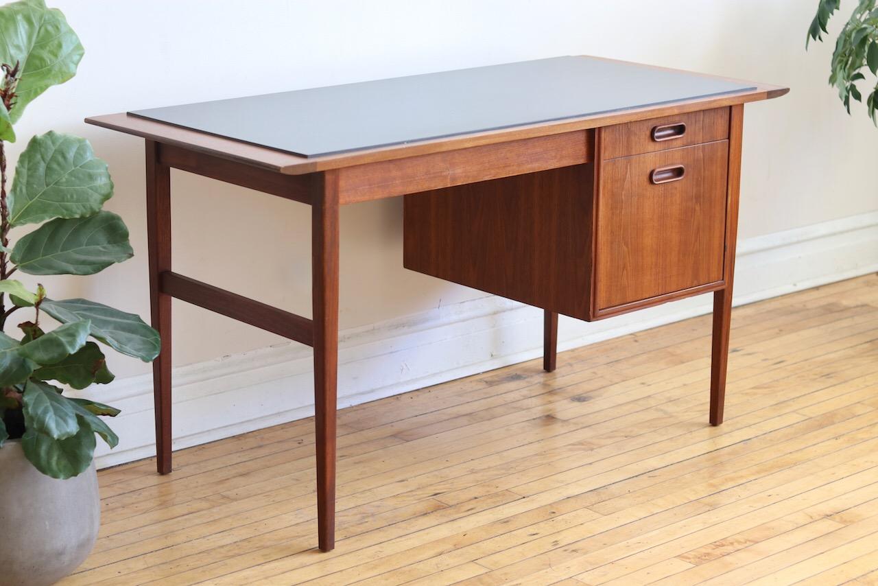 mid century walnut desk