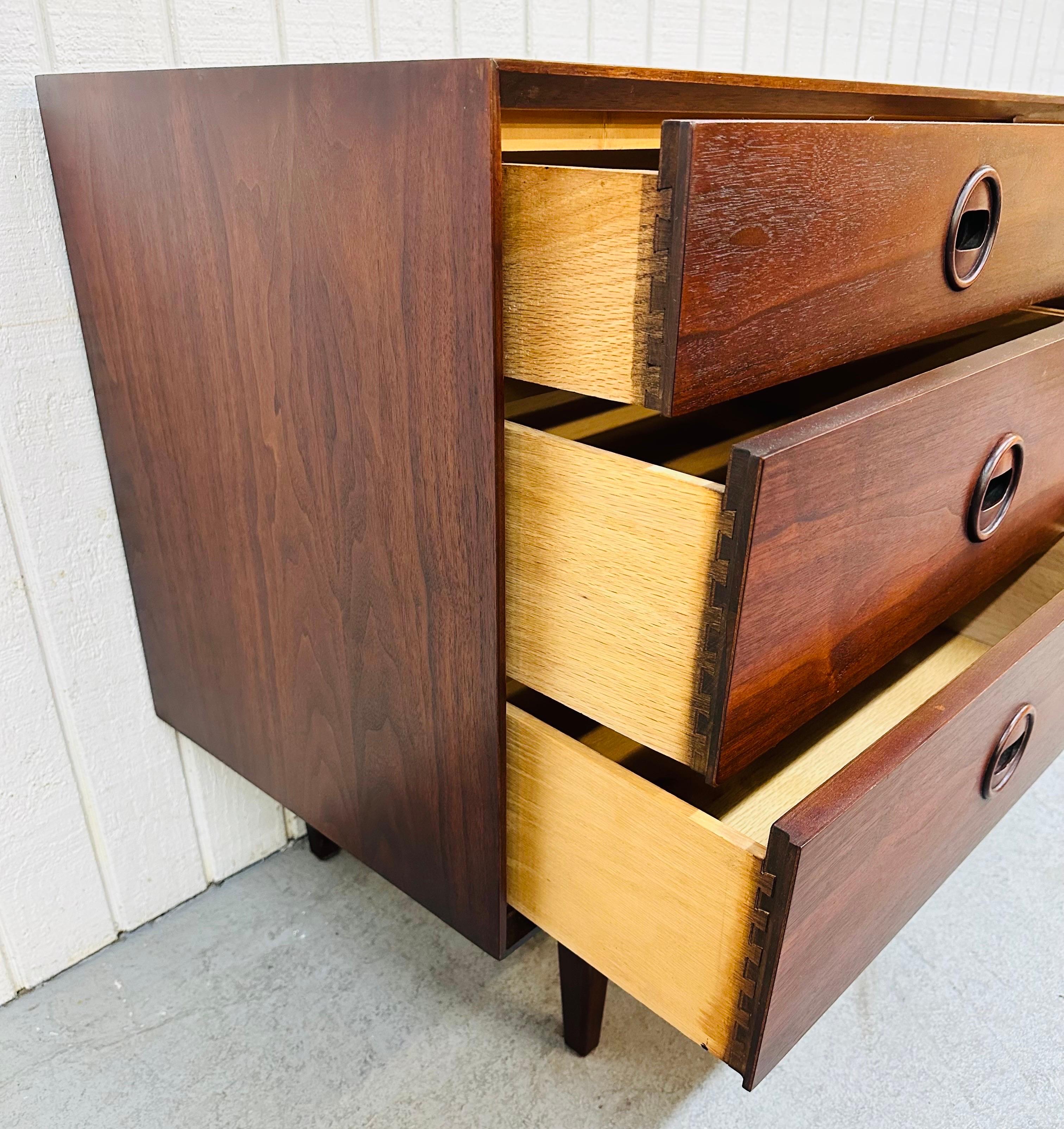 Mid-Century Modern Jack Cartwright Walnut Dresser 1