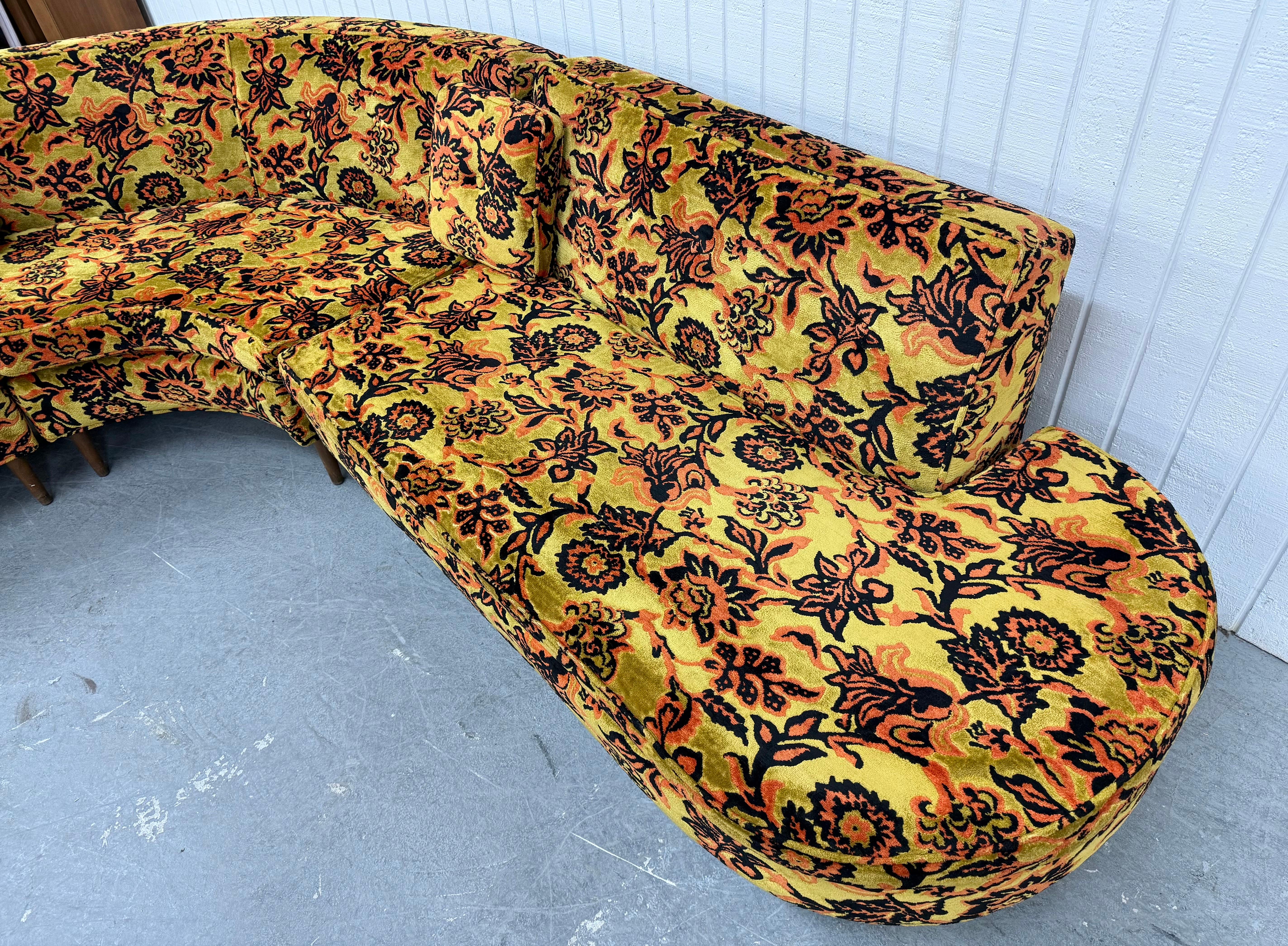 American Mid-Century Modern Jack Larsen Style Sectional Sofa