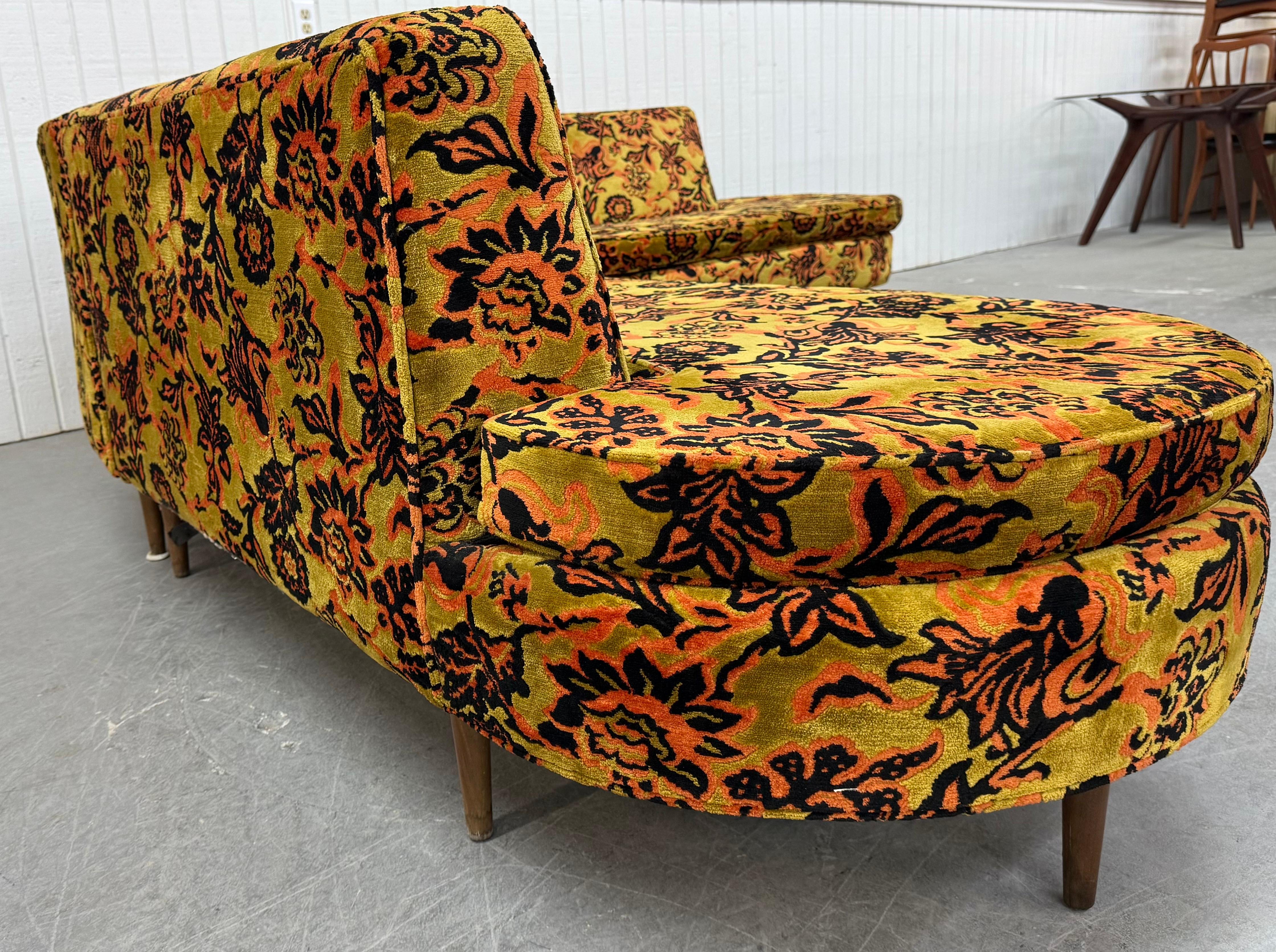 Upholstery Mid-Century Modern Jack Larsen Style Sectional Sofa