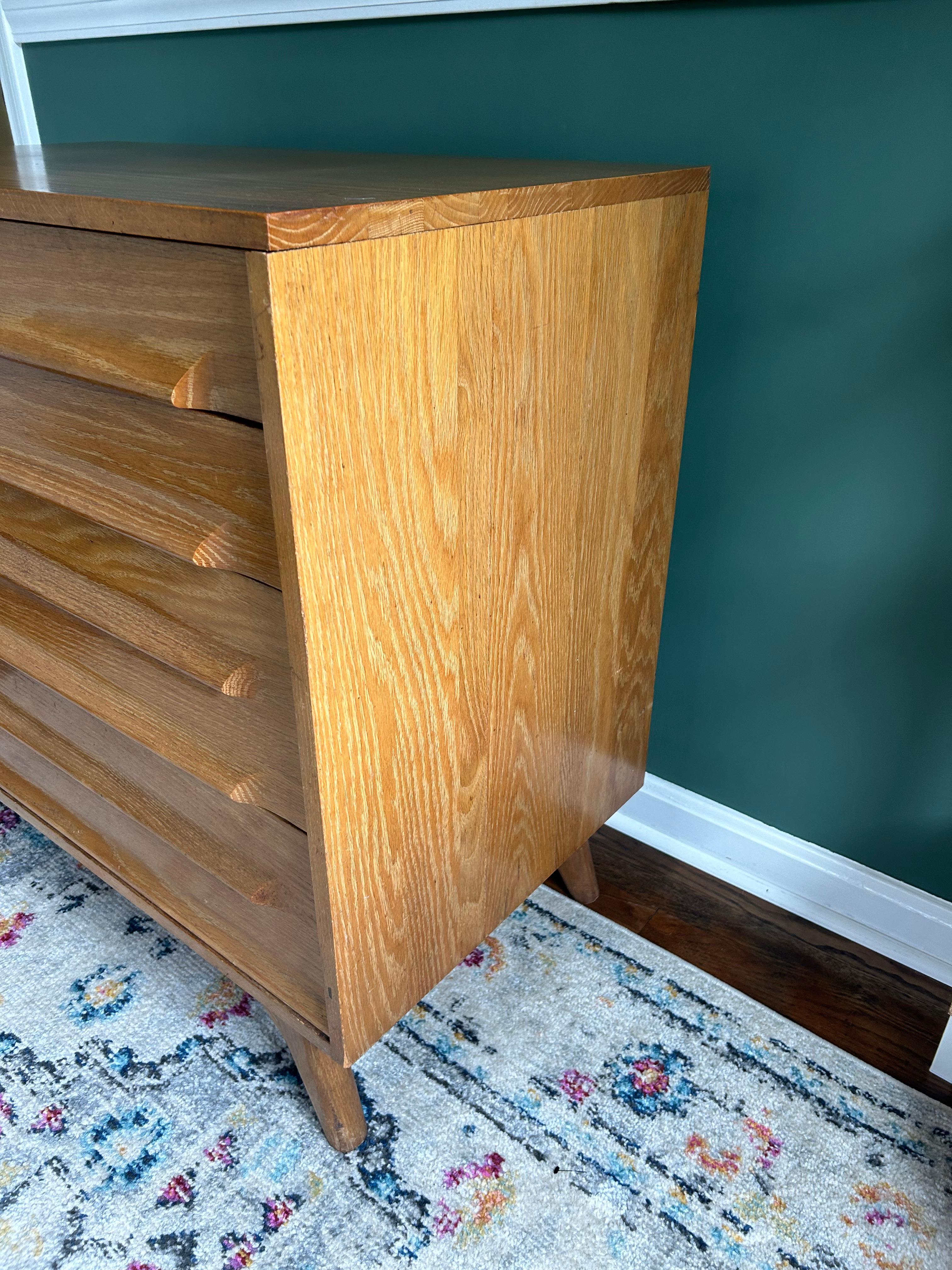 Oak Mid-Century Modern Jack Van Der Molan Gentleman's Dresser for Vanleigh For Sale