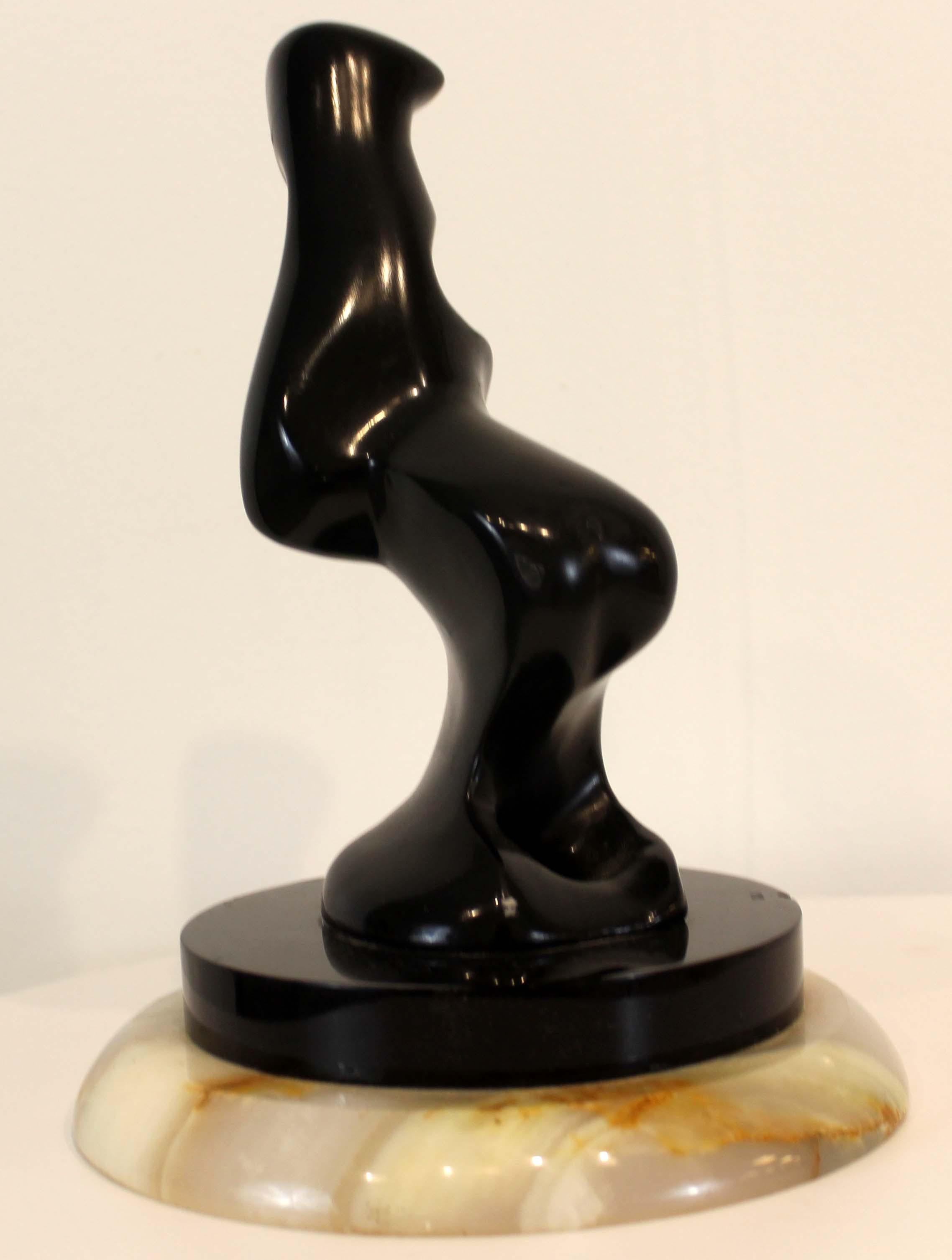 Mid-Century Modern James Nani Famous Sculpture on Marble Base, 1970s For Sale 2