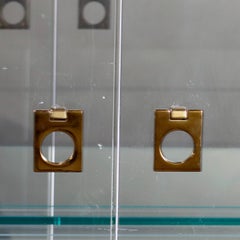 Mid-Century Modern Jansen Brass & Glass Display Cabinets by Jansen, 20th Century