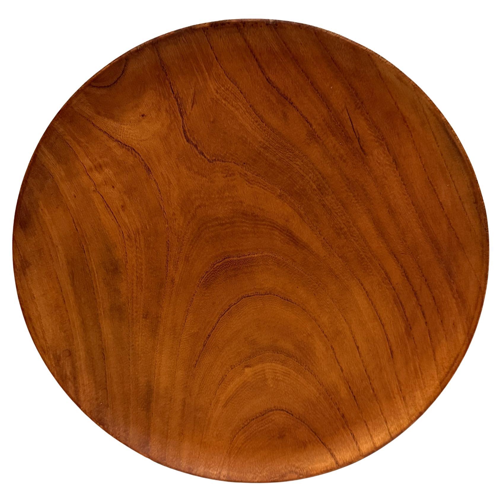 Vassoio per piatti in compensato curvato del Giappone, metà del secolo scorso, teak in vendita