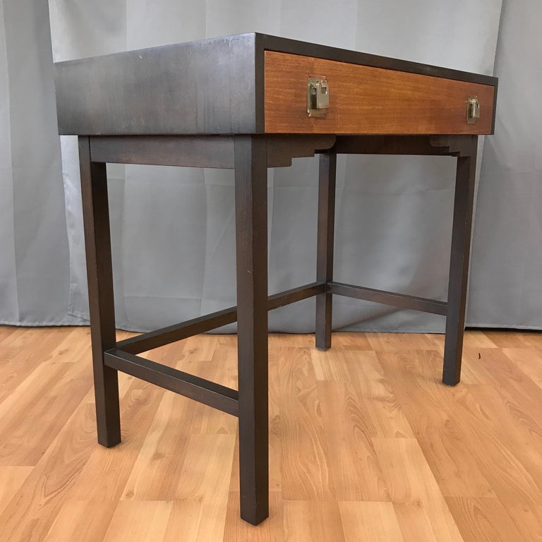MidCentury Modern Japanese Elm Vanity or Desk at 1stDibs
