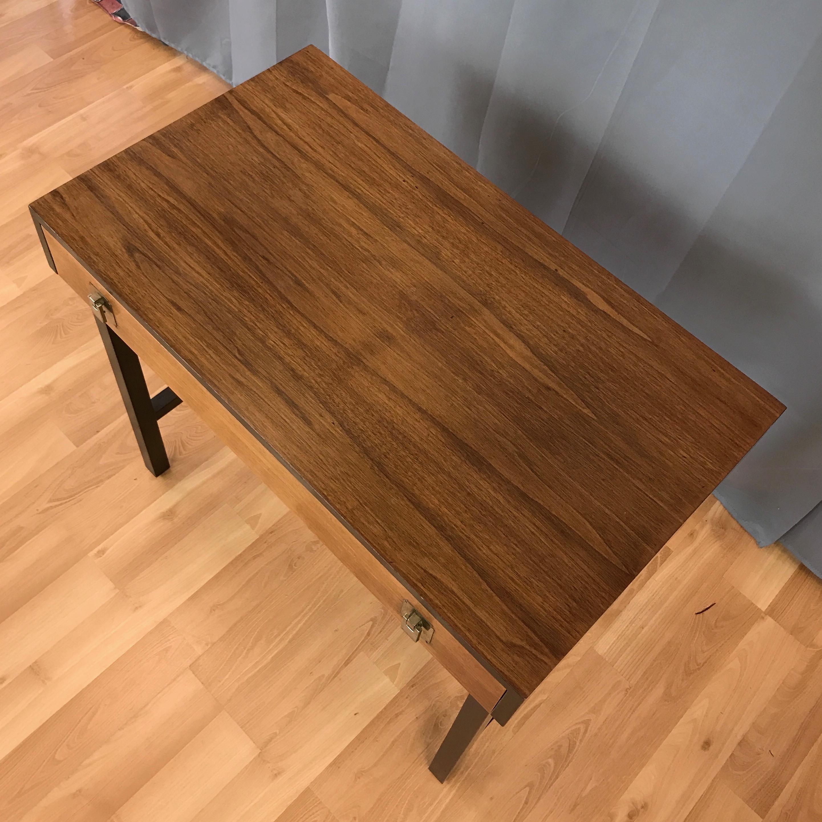 Mid-Century Modern Japanese Elm Vanity or Desk 2