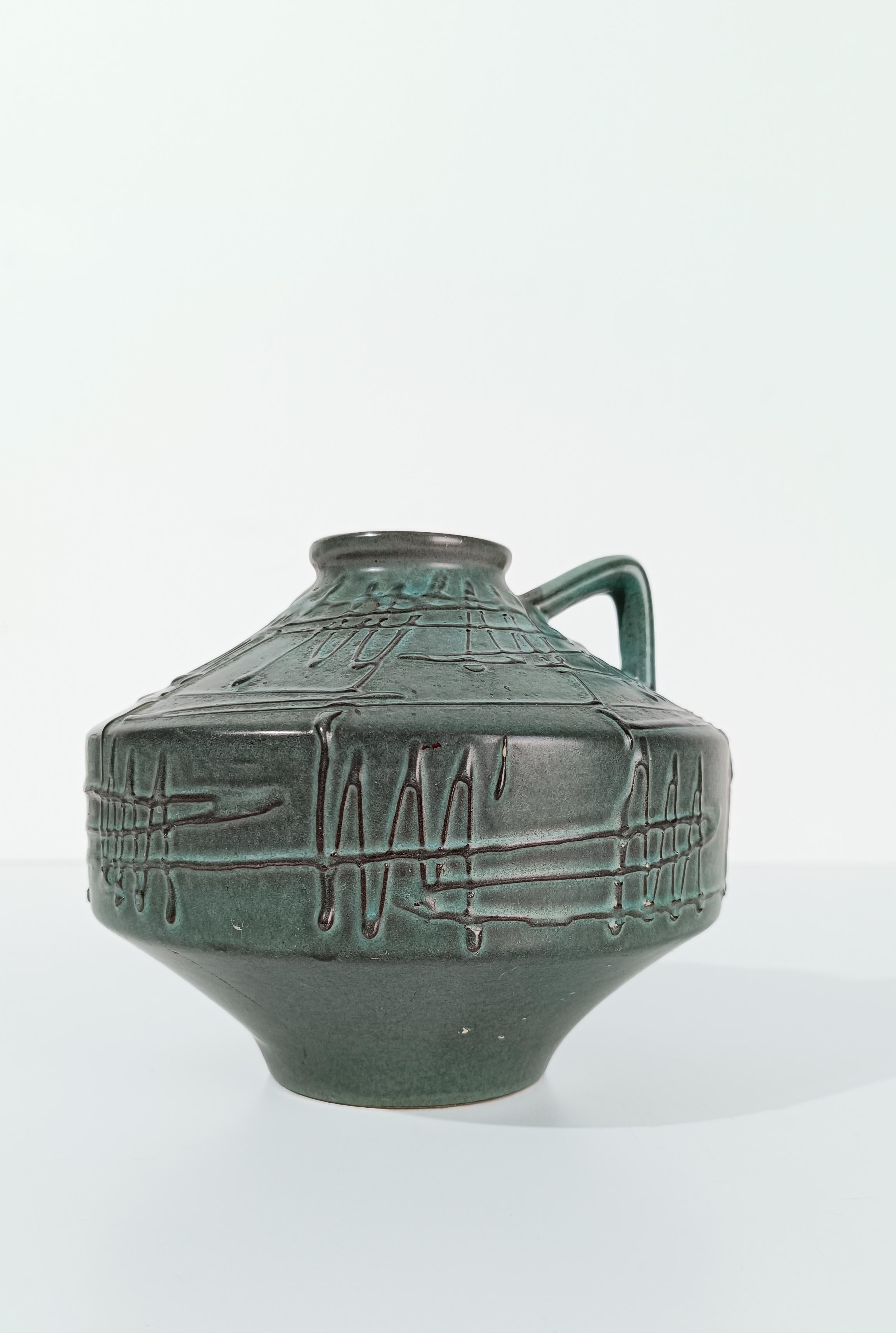 Mid Century Modern Jar / Vase im primitiven Stil aus Westdeutschland, 70er Jahre im Angebot 6
