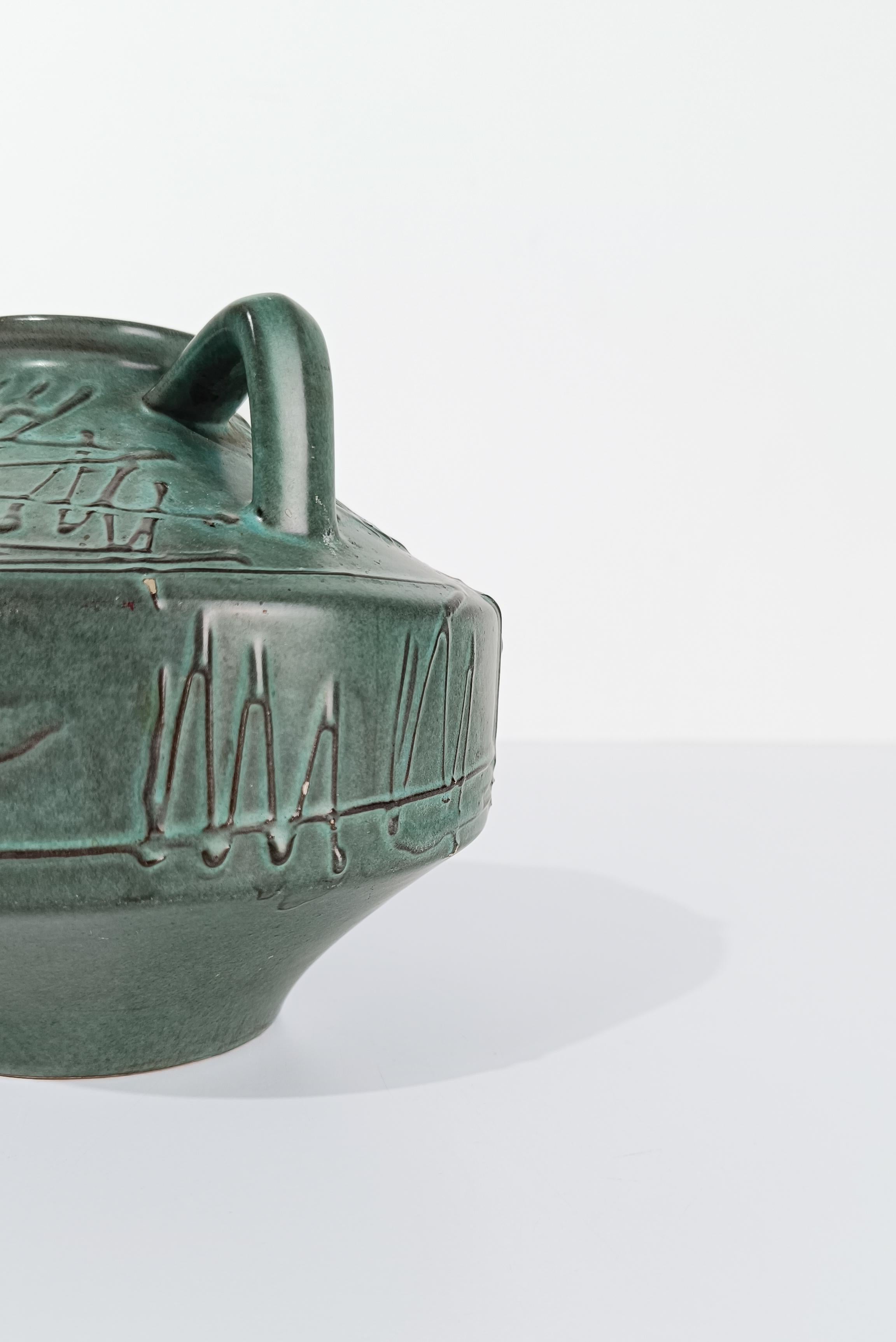 Mid Century Modern Jar / Vase im primitiven Stil aus Westdeutschland, 70er Jahre im Angebot 8
