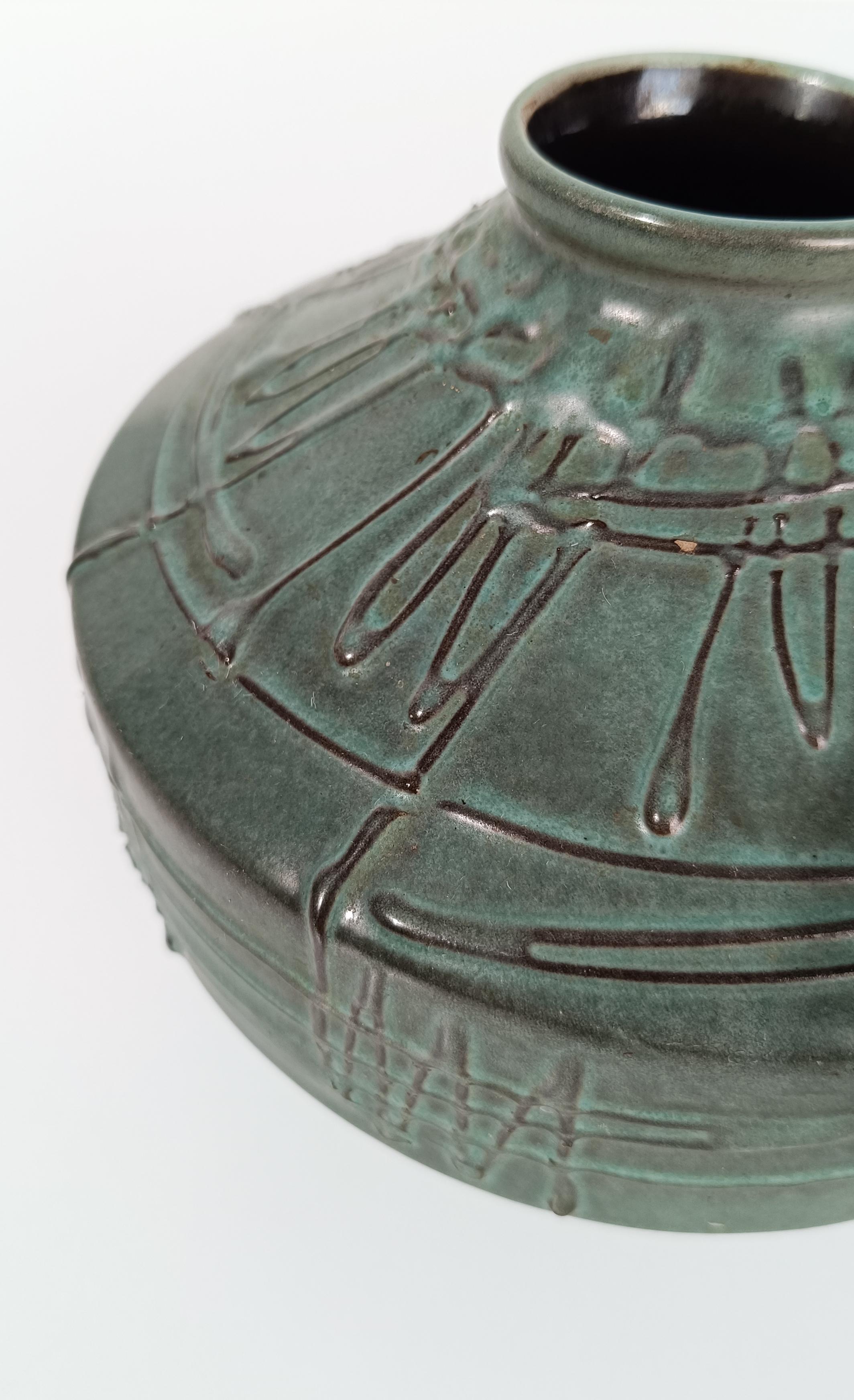 Mid Century Modern Jar / Vase im primitiven Stil aus Westdeutschland, 70er Jahre (20. Jahrhundert) im Angebot