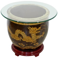 Jardinière en céramique Table d'appoint Vessel Planter Dragons