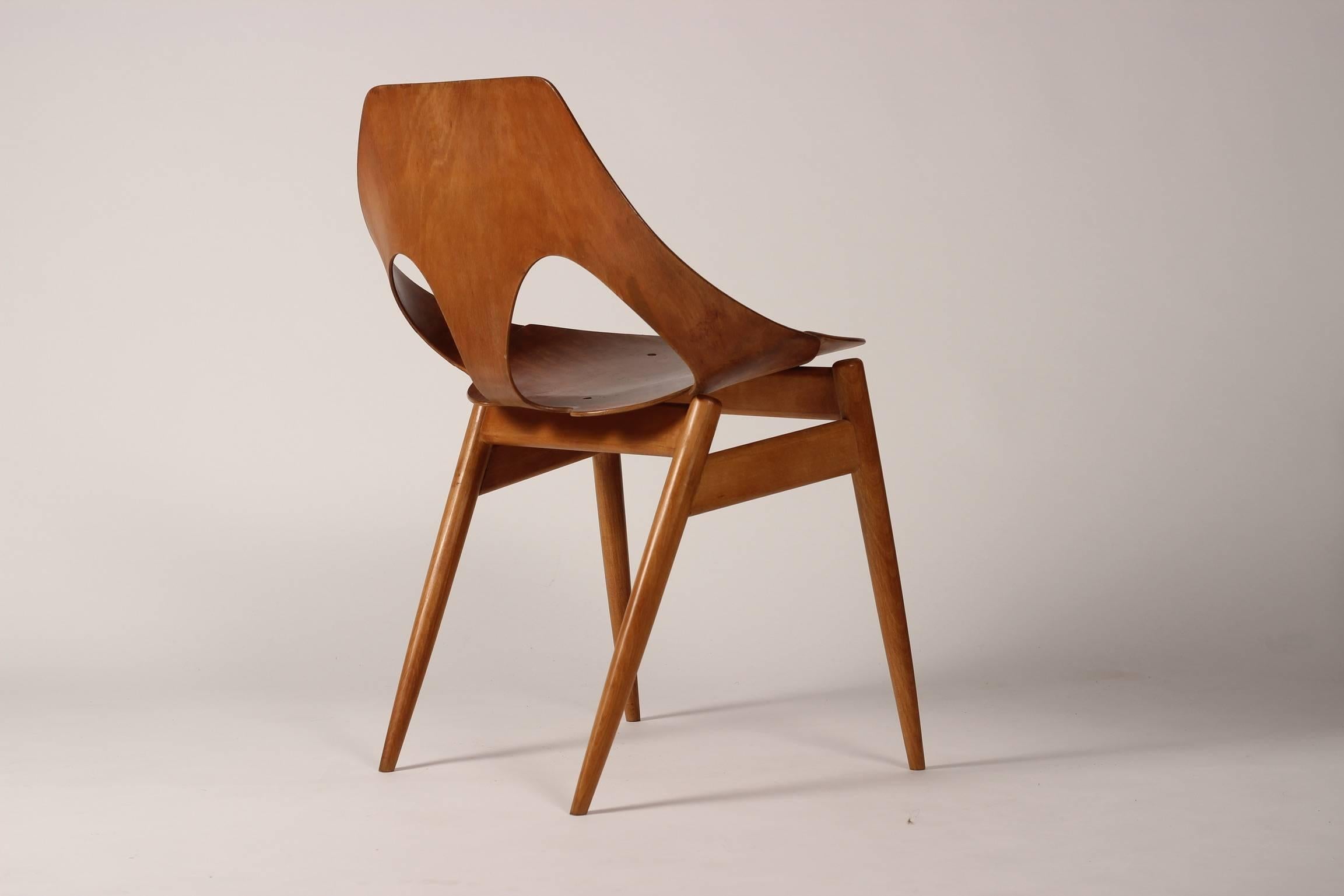 Mahogany Mid-Century Modern Jason Chair by Carl Jacobs