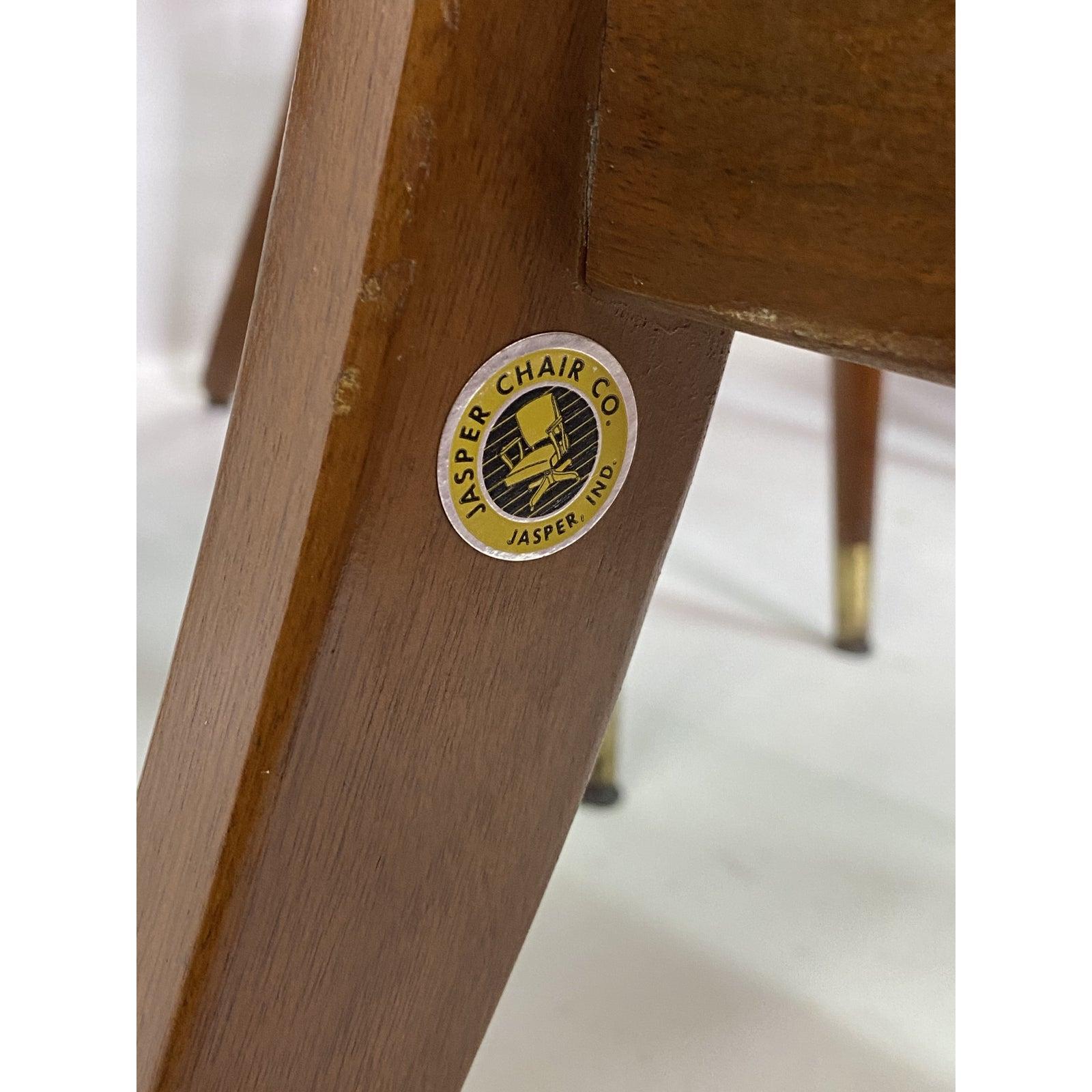Mid-Century Modern Jasper Chair Co Walnut Arm Chair’s, Set of 4 5