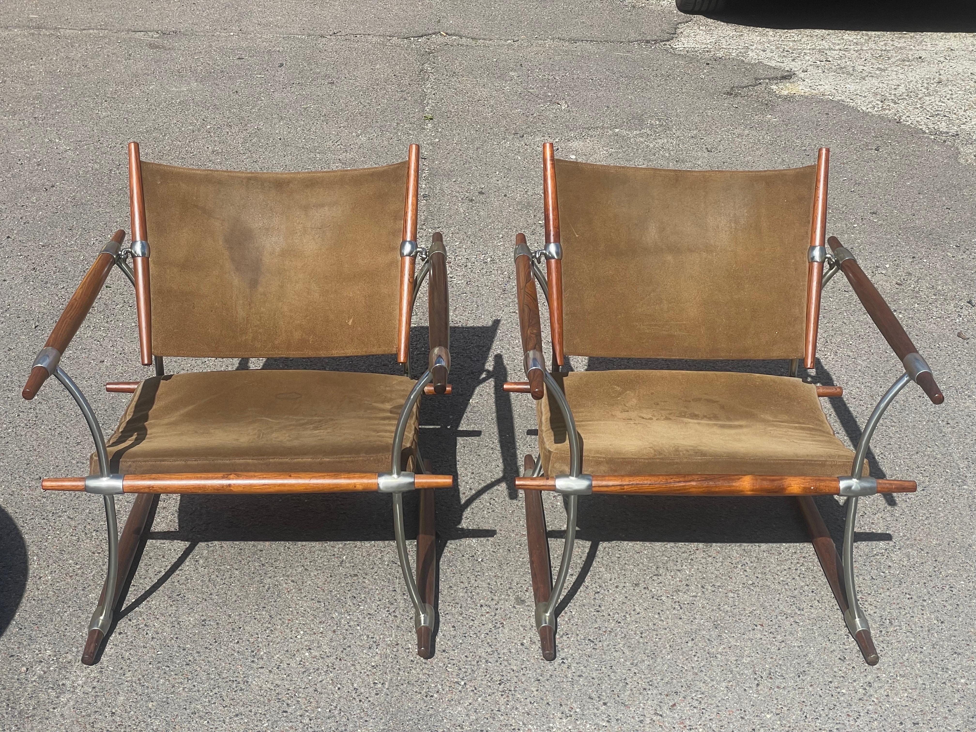 Wood Mid-Century Modern Jens Quistgaard Lounge Chairs  