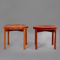 Mid-century modern Jens Quistgaard Teak Wood Side Table and Tray