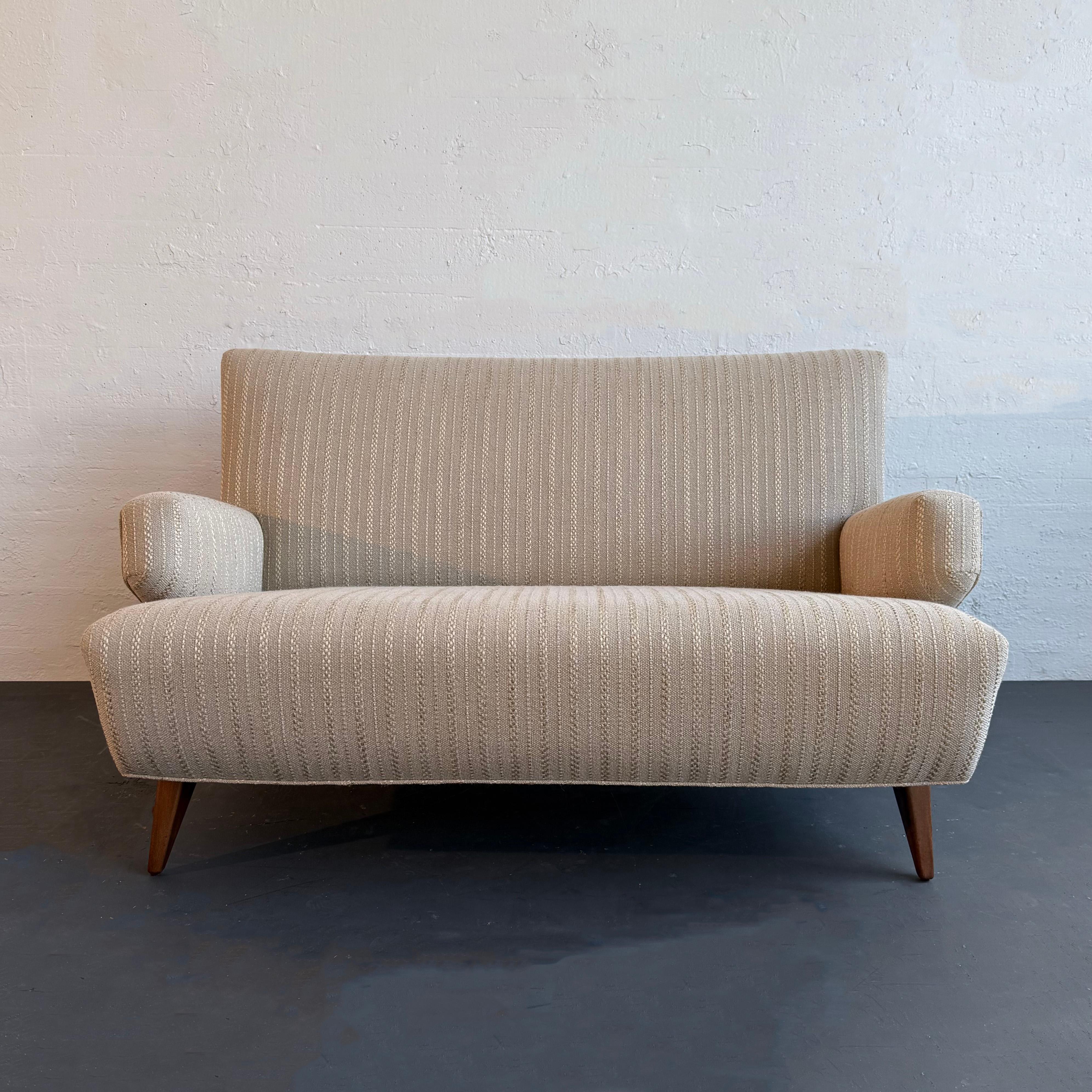 American Mid-Century Modern Jens Risom Model 37 Loveseat Sofa For Knoll For Sale