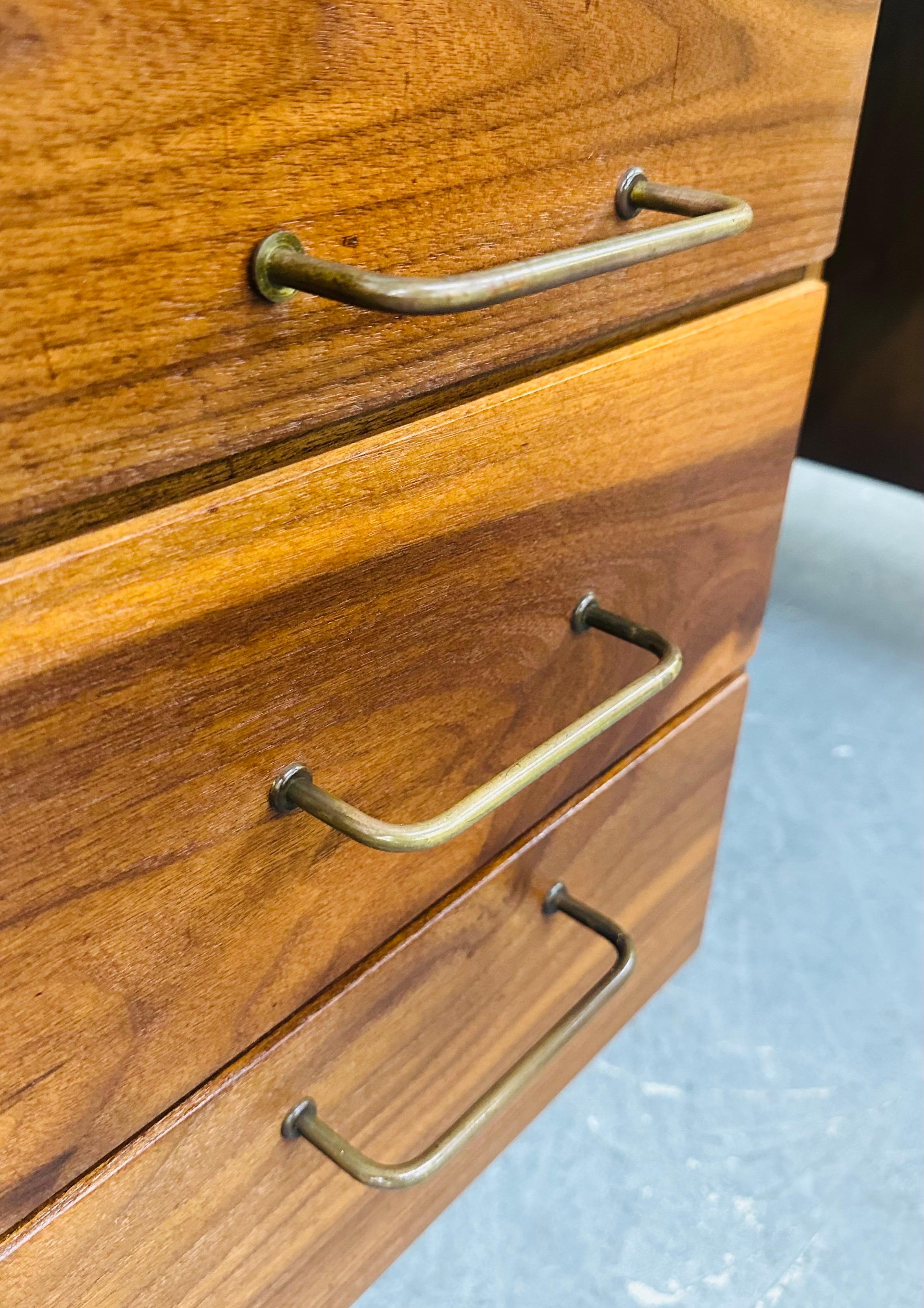 Mid-Century Modern Jens Risom Style Walnut Executive Desk 3