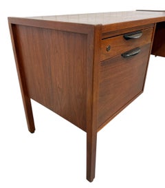 Mid-Century Modern Jens Risom Walnut Writing Desk - Refinished