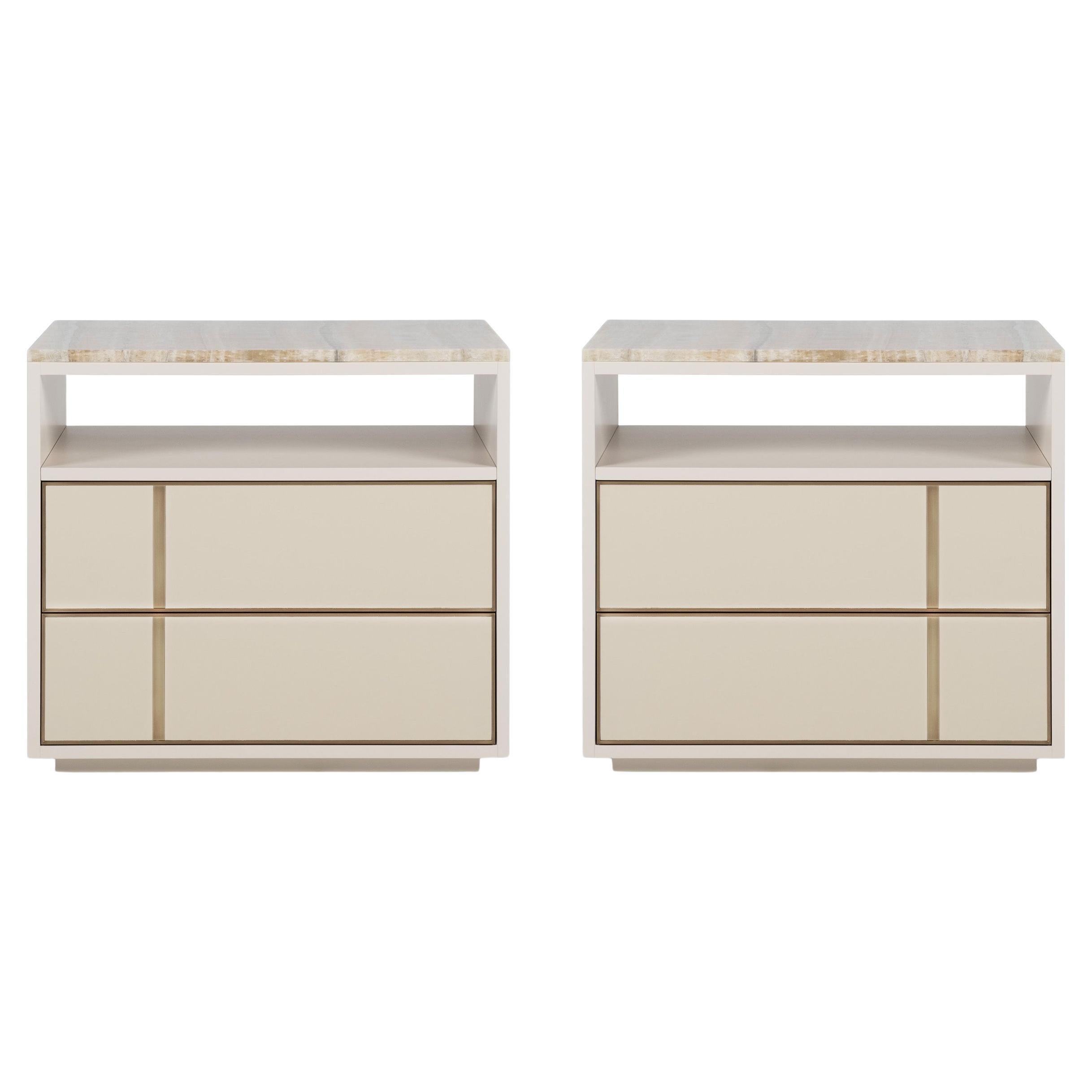 Comodini Jensen Set/2 Comodini, Onyx, Greenapple