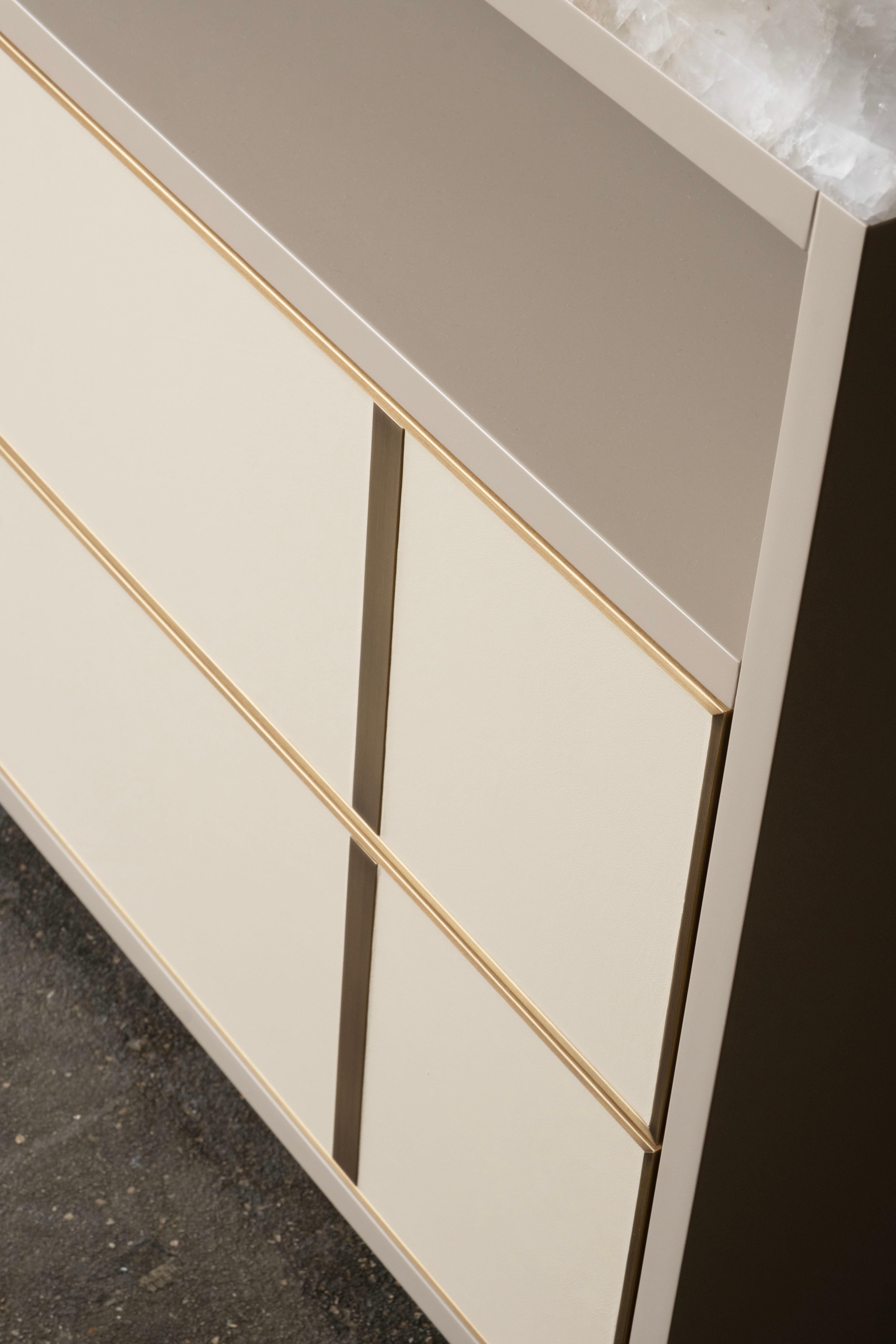 Modernité du milieu du siècle Jensen Ensemble 2 tables de nuit Tables de chevet, Quartz, Greenapple en vente 2
