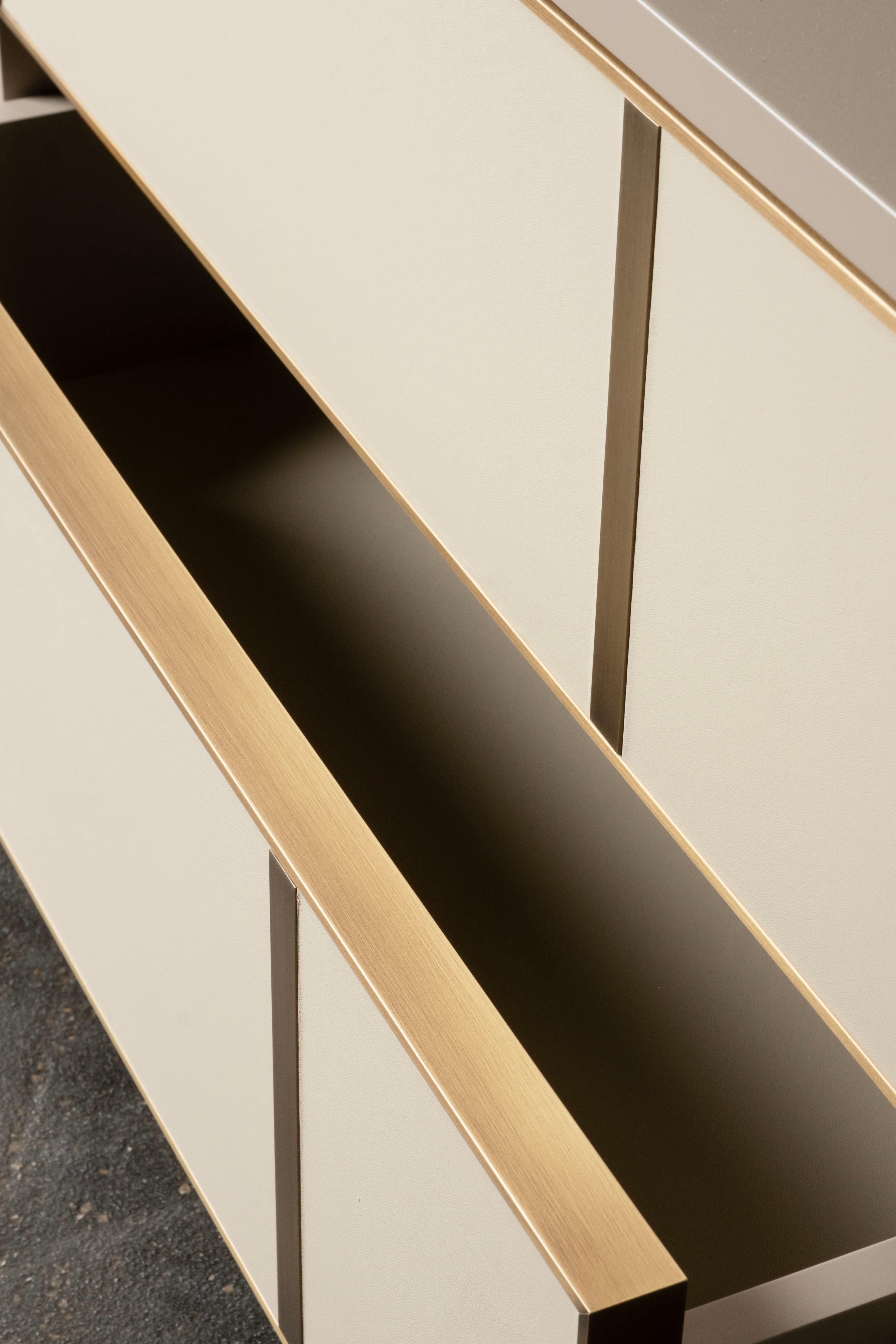 Modernité du milieu du siècle Jensen Ensemble 2 tables de nuit Tables de chevet, Quartz, Greenapple en vente 4