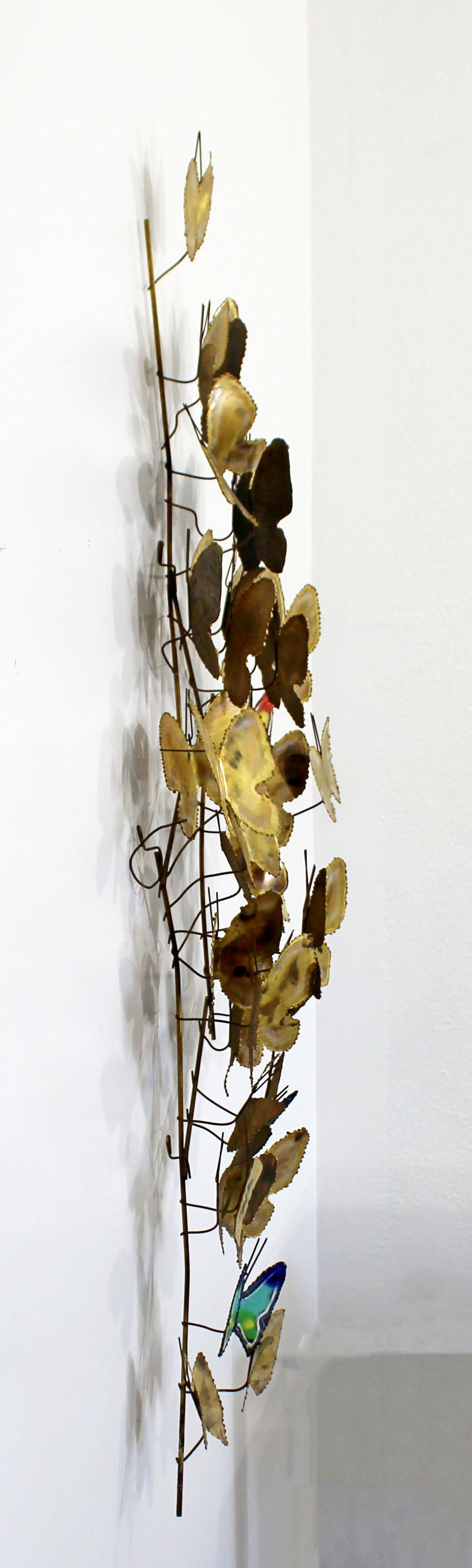 brass butterflies wall decor