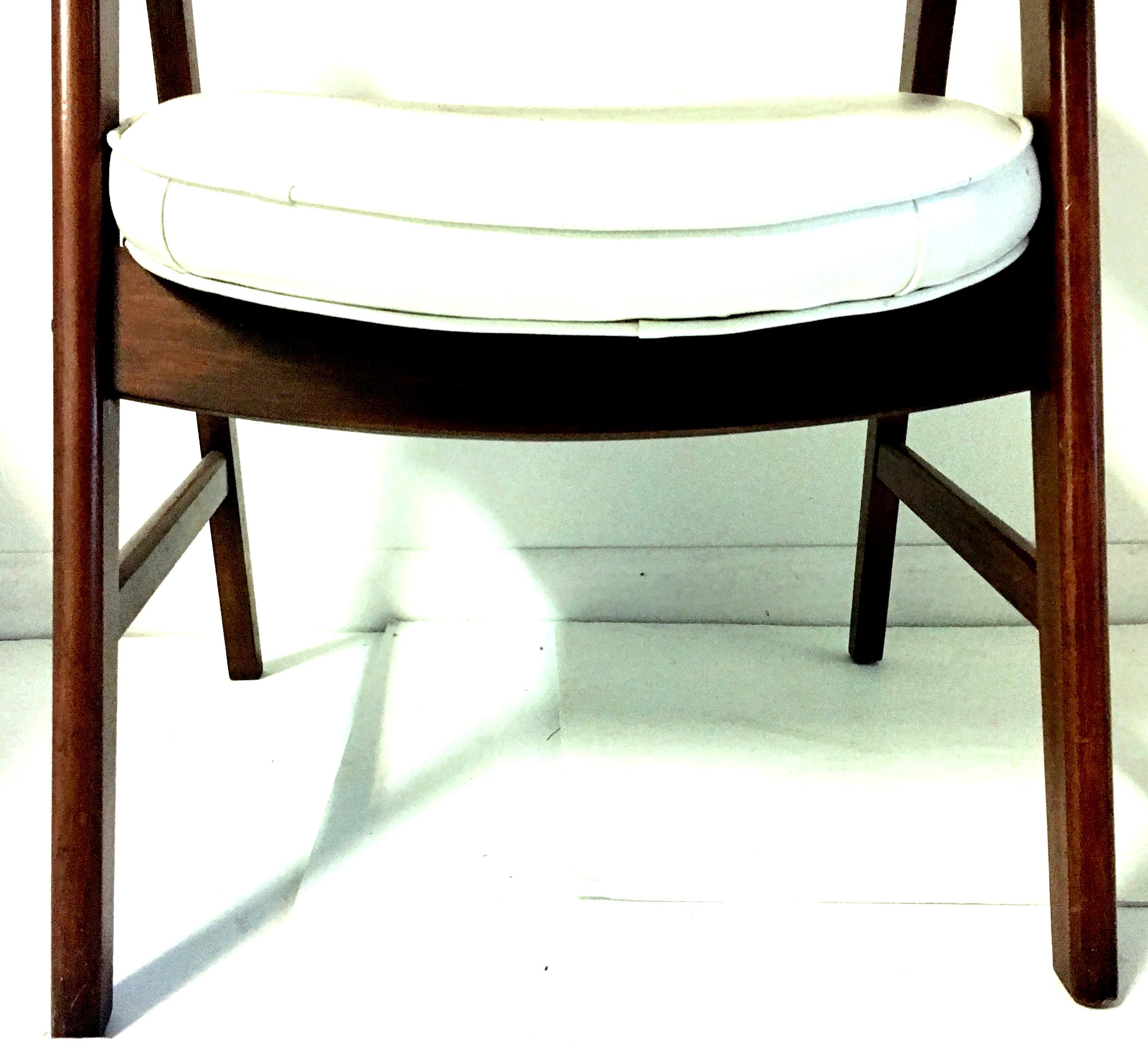 Mid-Century Modern Jerry Johnson Style Upholstered Armchairs, Pair of Two For Sale 4